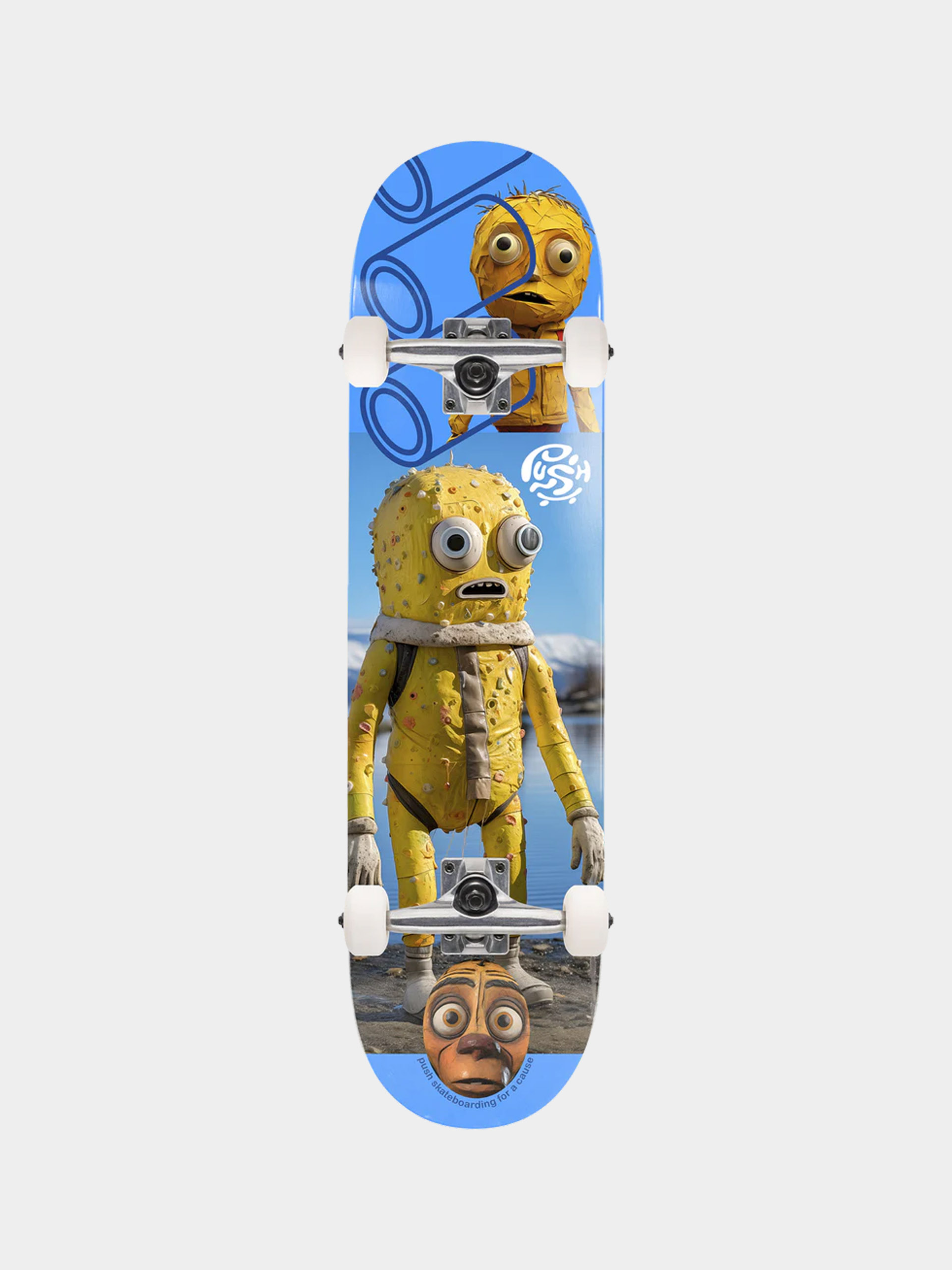 Komplett gördeszka Push Yellow Man Fp (blue)