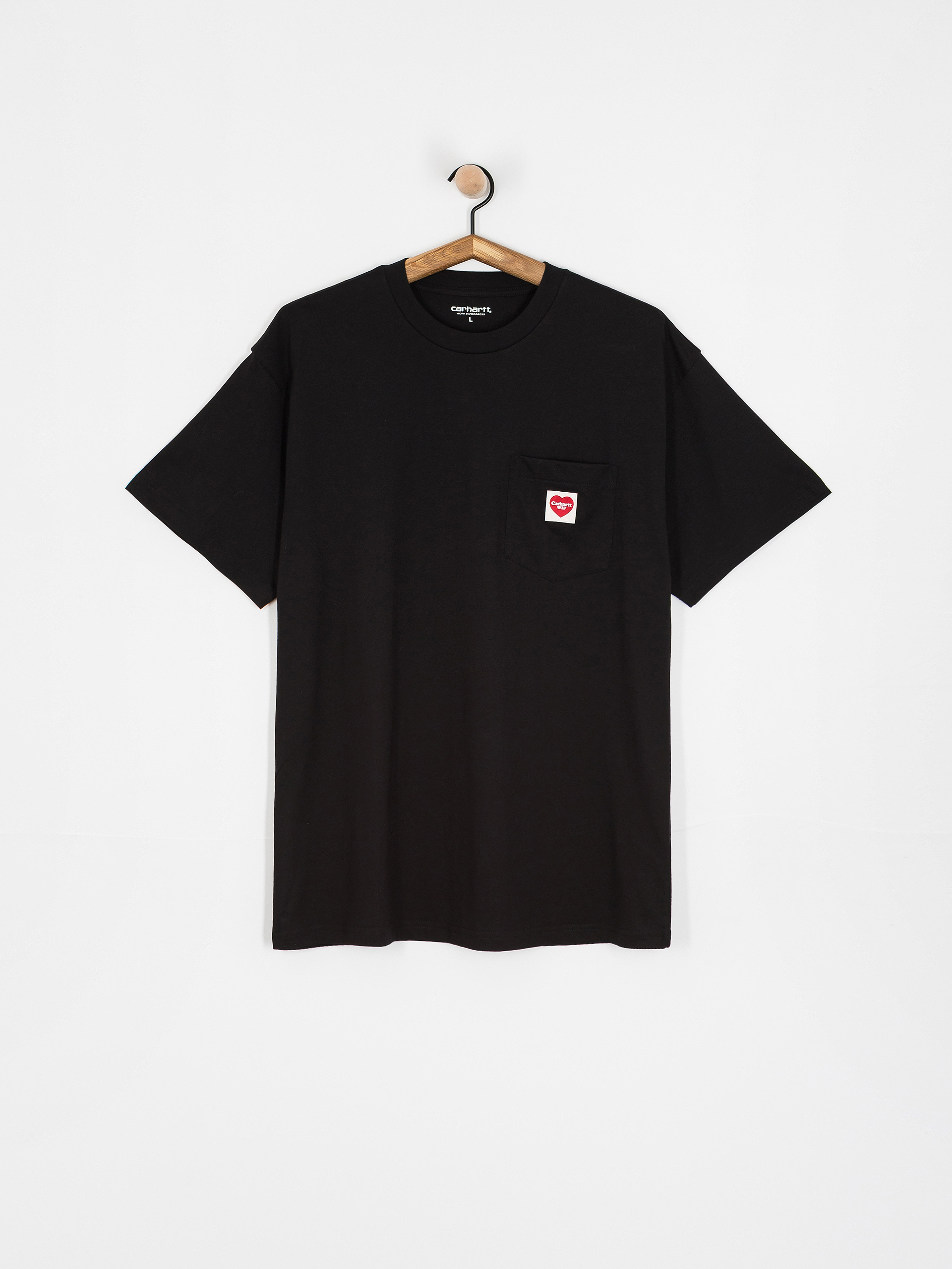 Carhartt WIP Pocket Heart Pu00f3lu00f3 (black/red)
