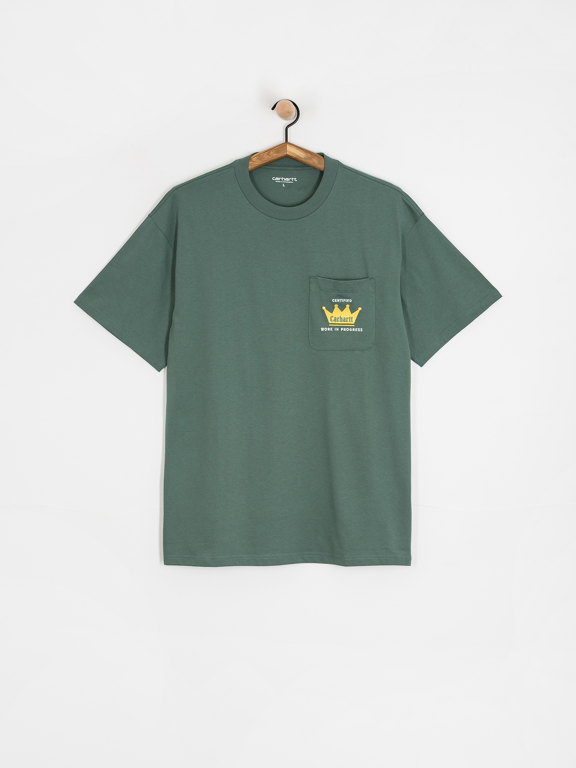 Carhartt WIP Crown Pocket Póló (silver pine)