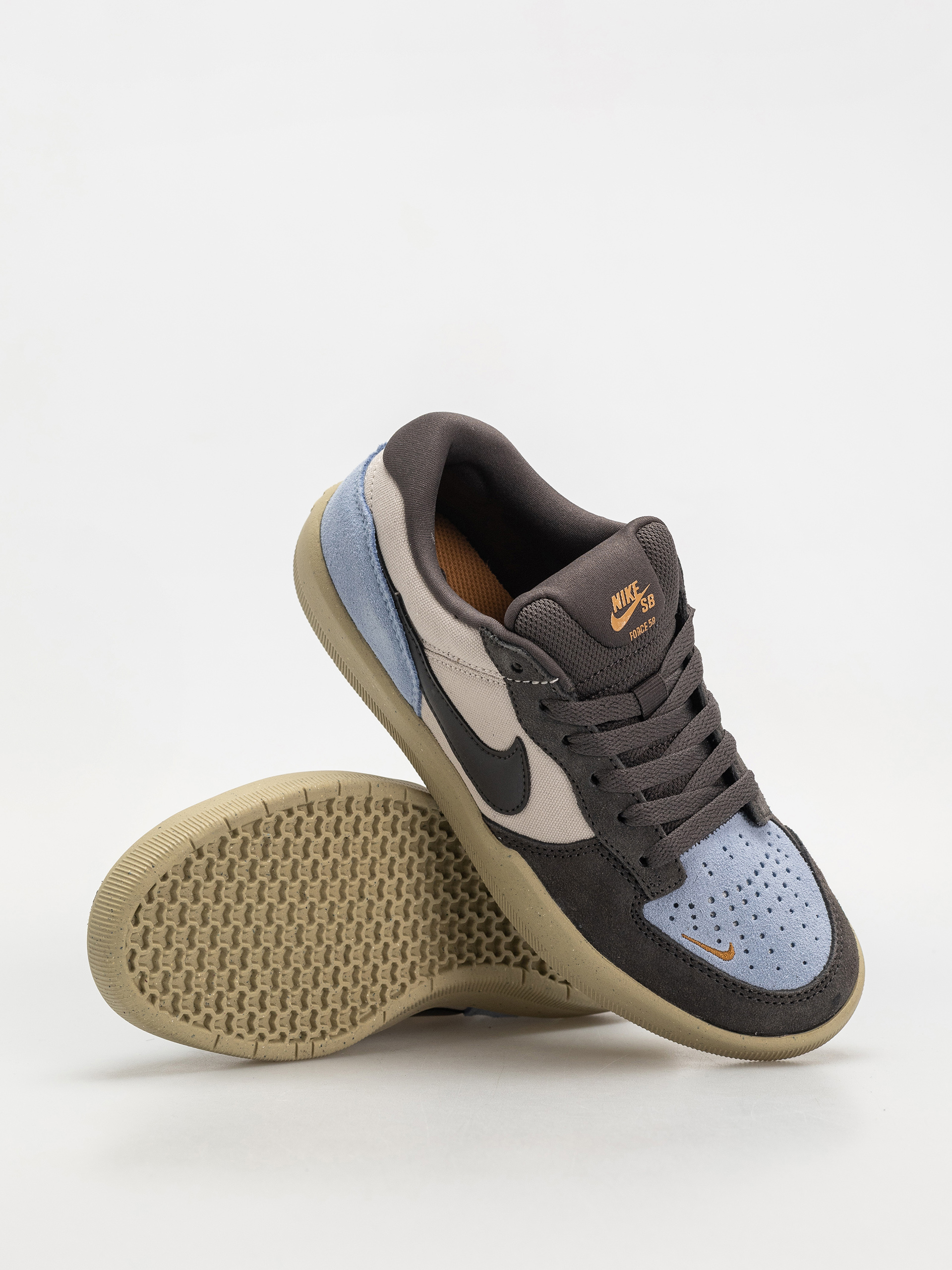Nike SB Force 58 Cipők (lt orewood brn/medium ash psychic blue)