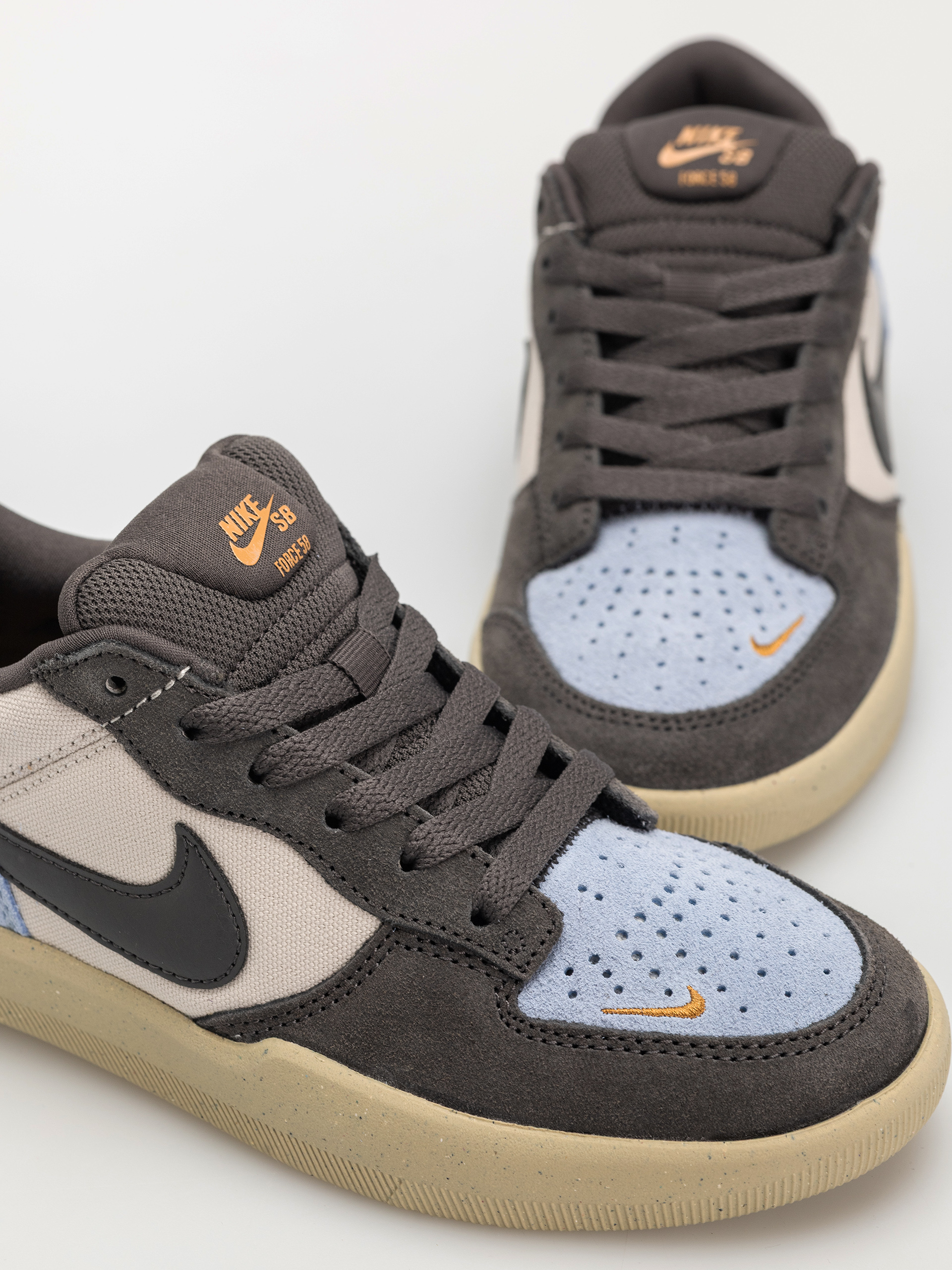 Nike SB Force 58 Cipők (lt orewood brn/medium ash psychic blue)