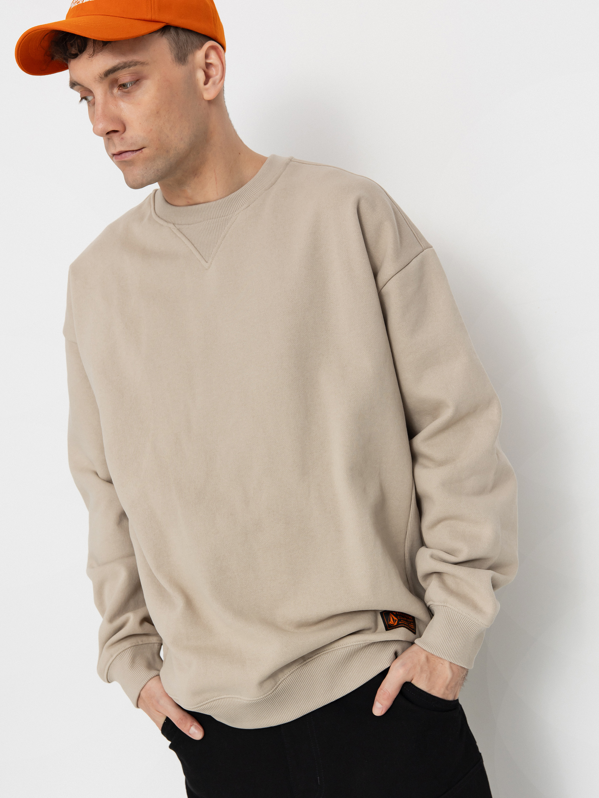 Volcom Operators Crew Pulóver (light khaki)