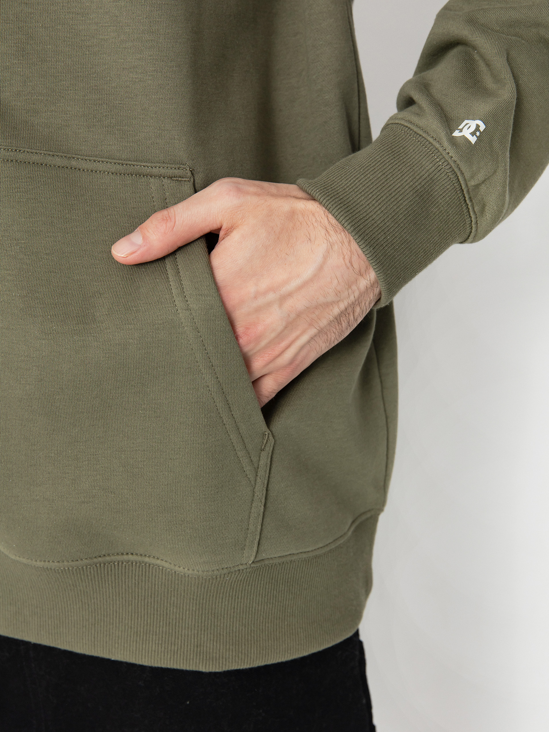 DC Baseline HD Kapucnis pulóver (deep lichen green)