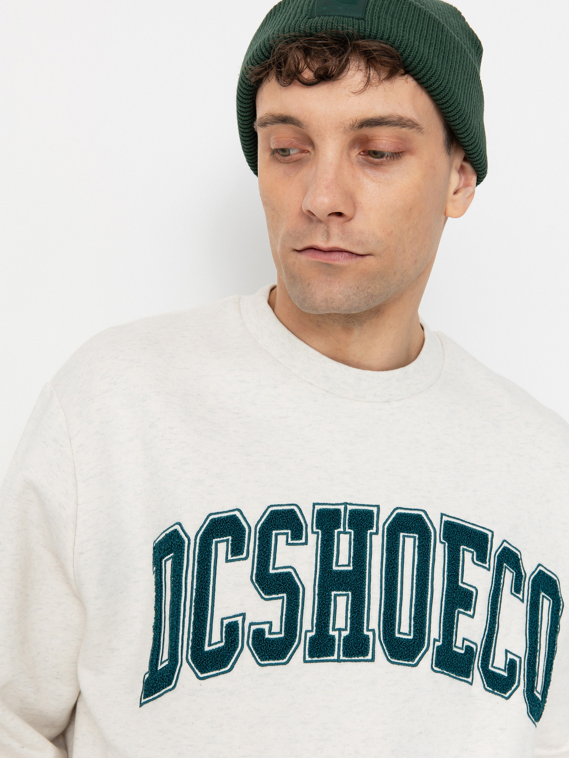 DC Varsity Crew Pulóver (snow heather)