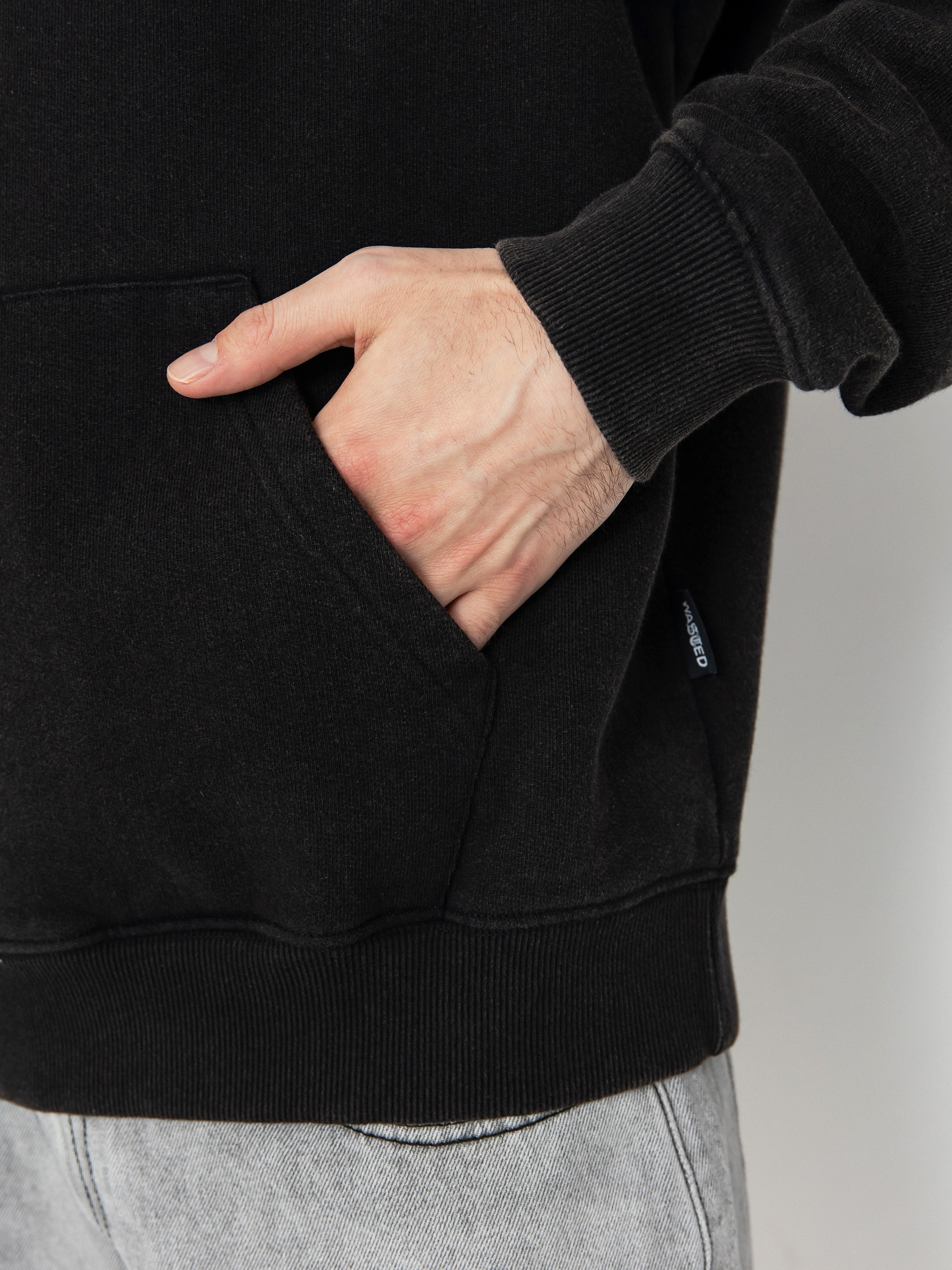 Wasted Paris Mirage HD Kapucnis pulóver (faded black)