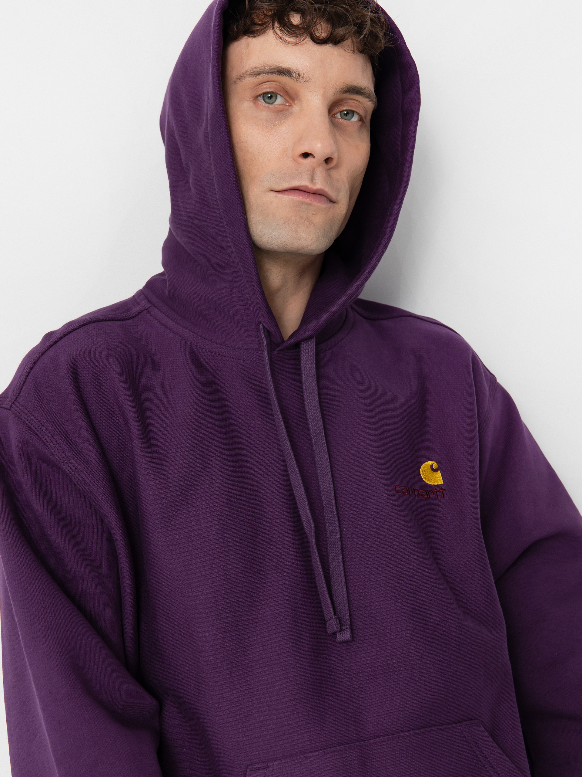 Carhartt WIP American Script HD Kapucnis pulóver (huckleberry)