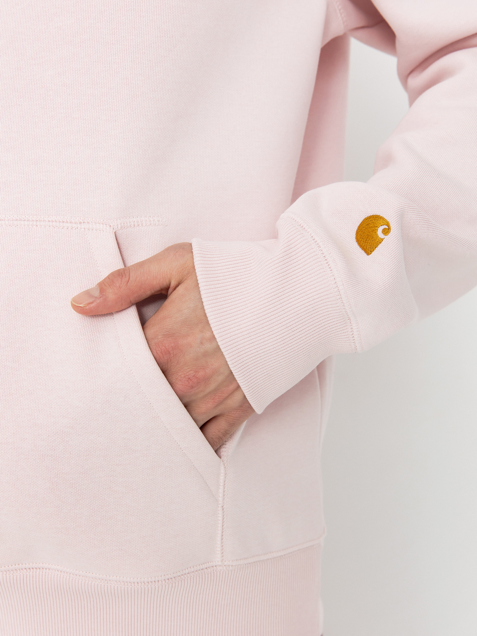 Kapucnis pulóver Carhartt WIP Chase HD (air pink/gold)