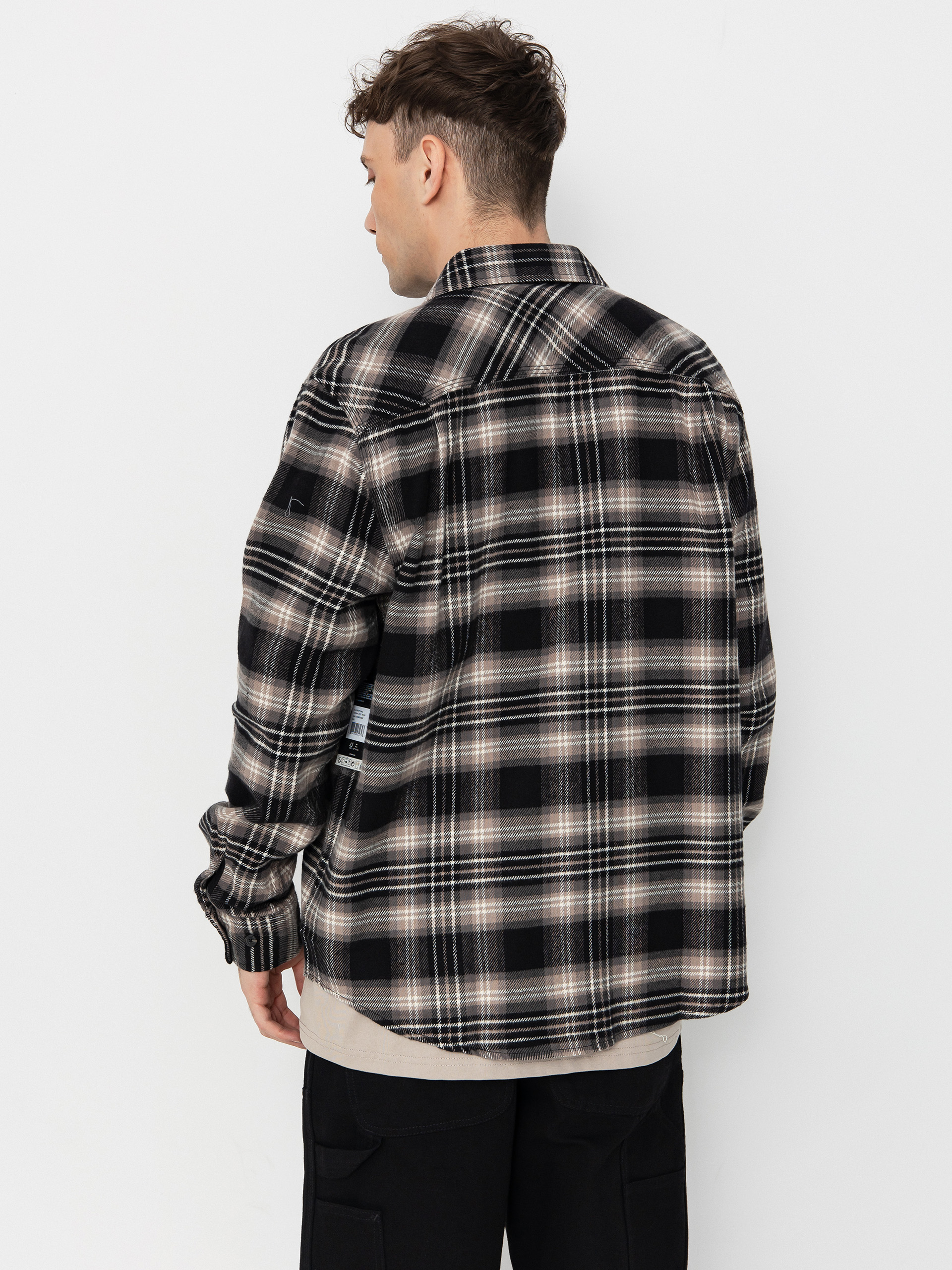 Brixton Bowery Flannel Ing (black/charcoal/beige)