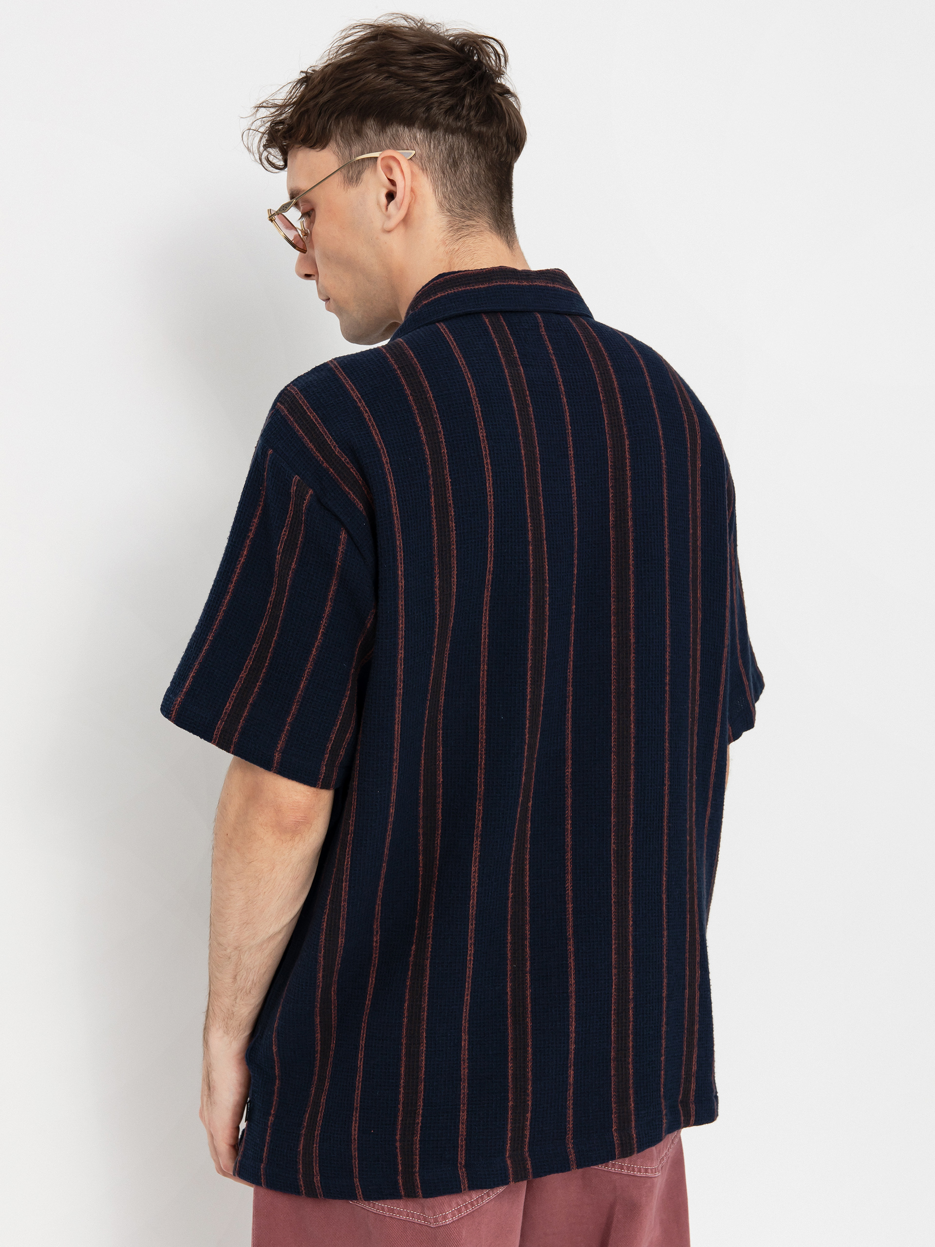 Brixton Bunker Waffle Stripe Ing (washed navy stripe)