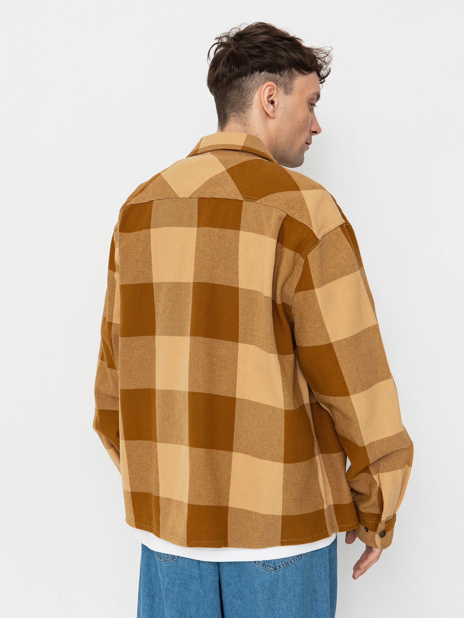 Brixton Selden Flannel Ing (washed copper/curry buffalo)