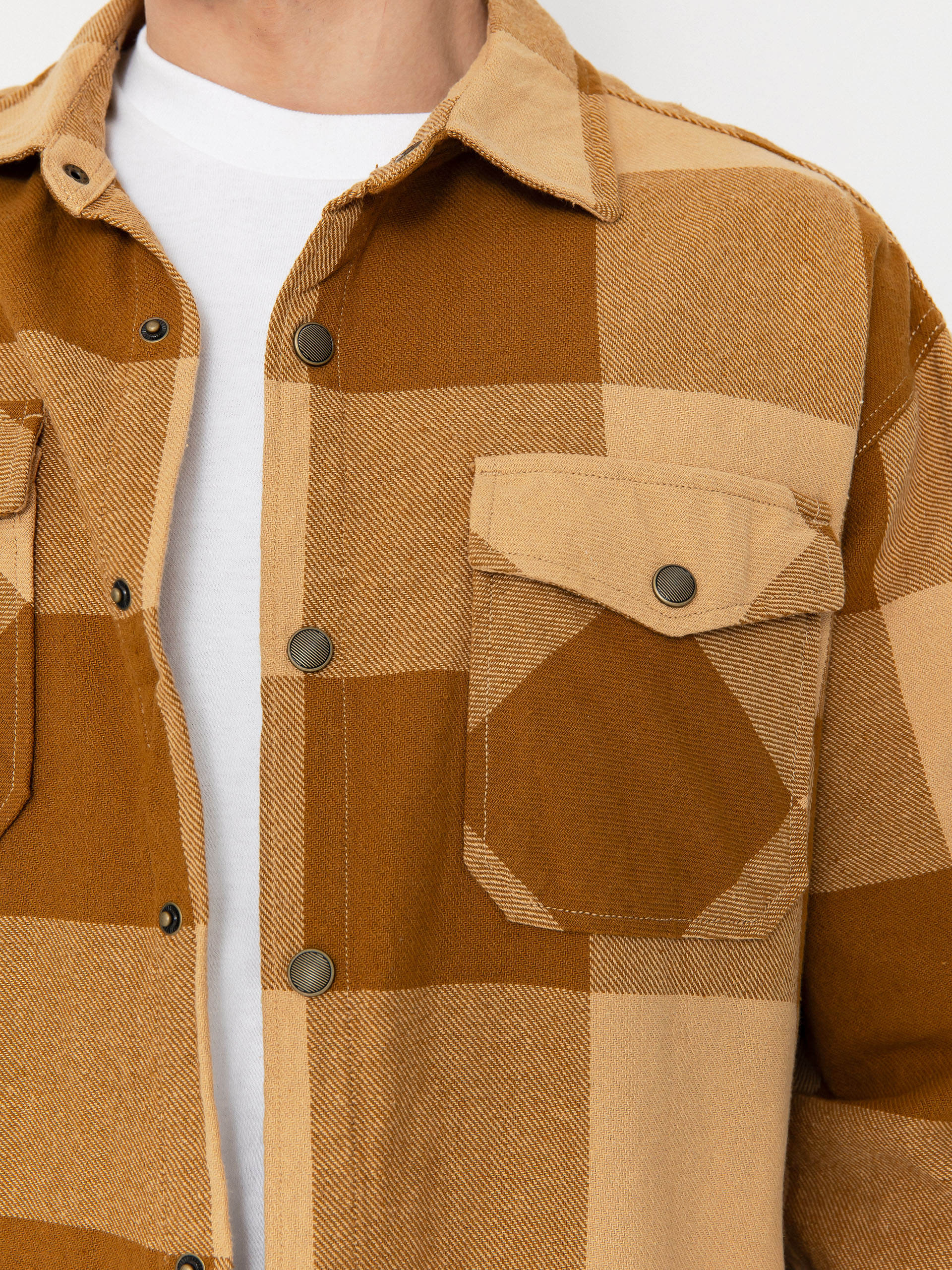 Brixton Selden Flannel Ing (washed copper/curry buffalo)