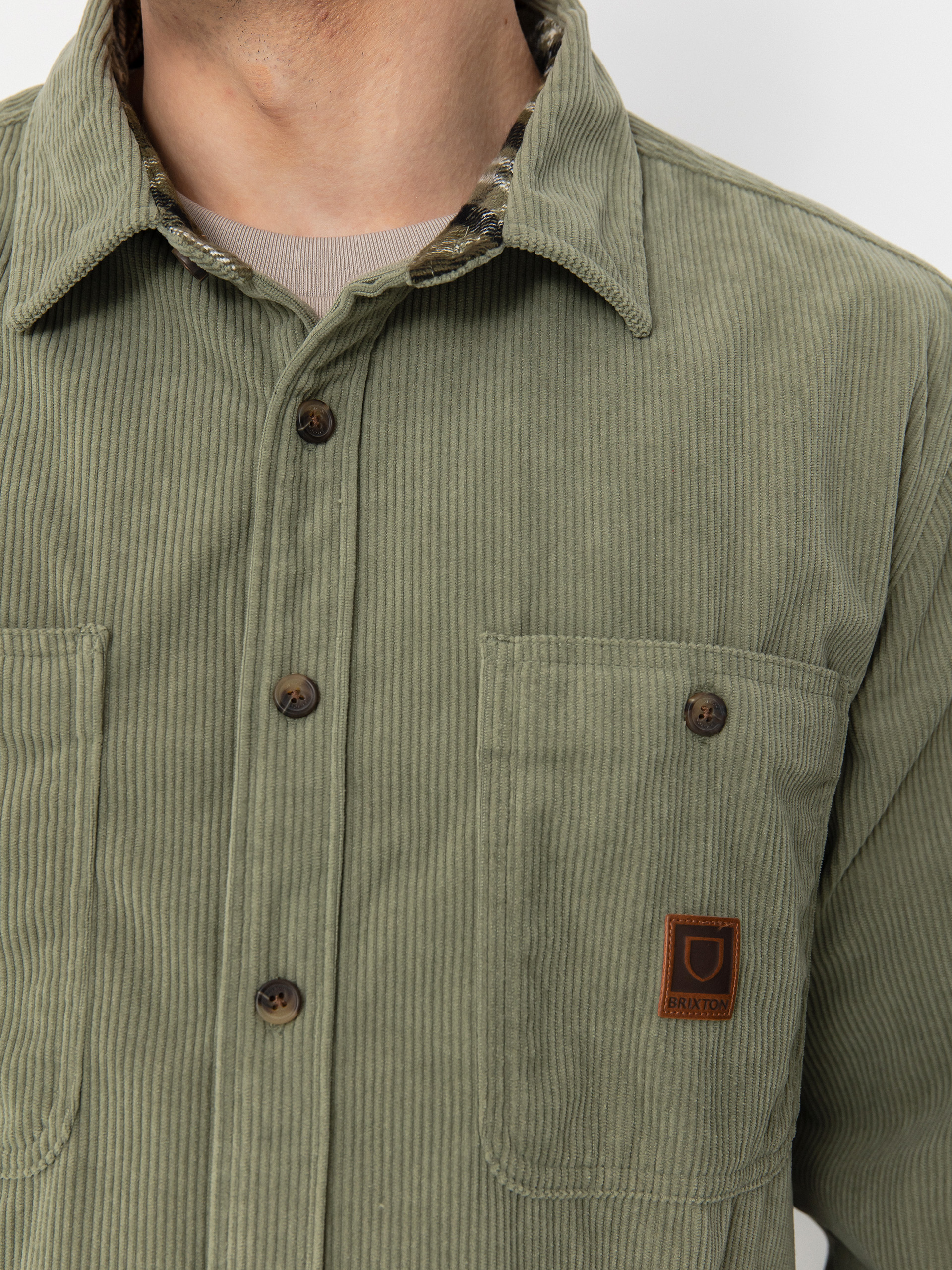 Brixton The Field Corduroy Overshirt Ing (military olive)