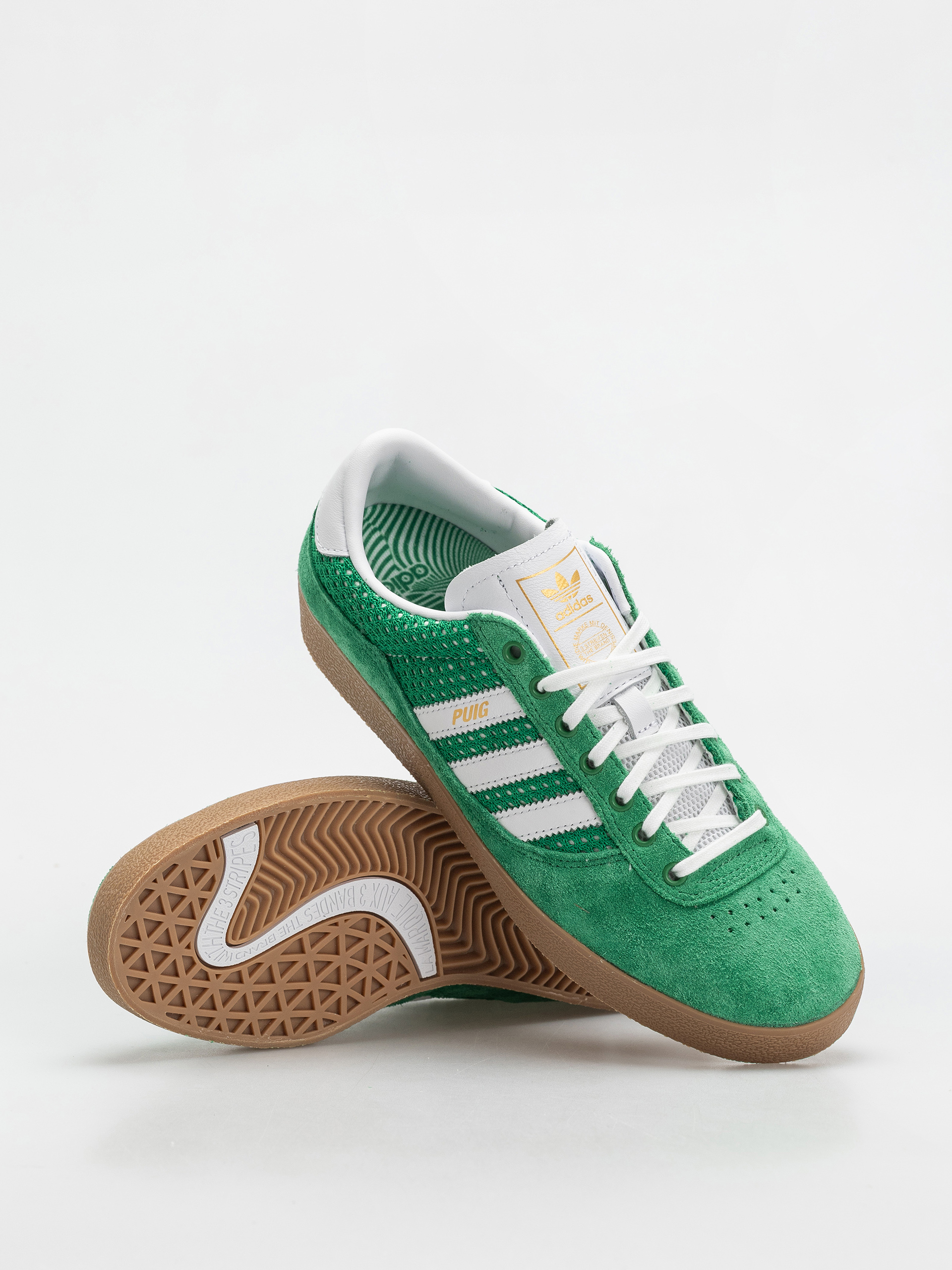 adidas Puig Indoor Cipők (green/ftwwht/gum4)