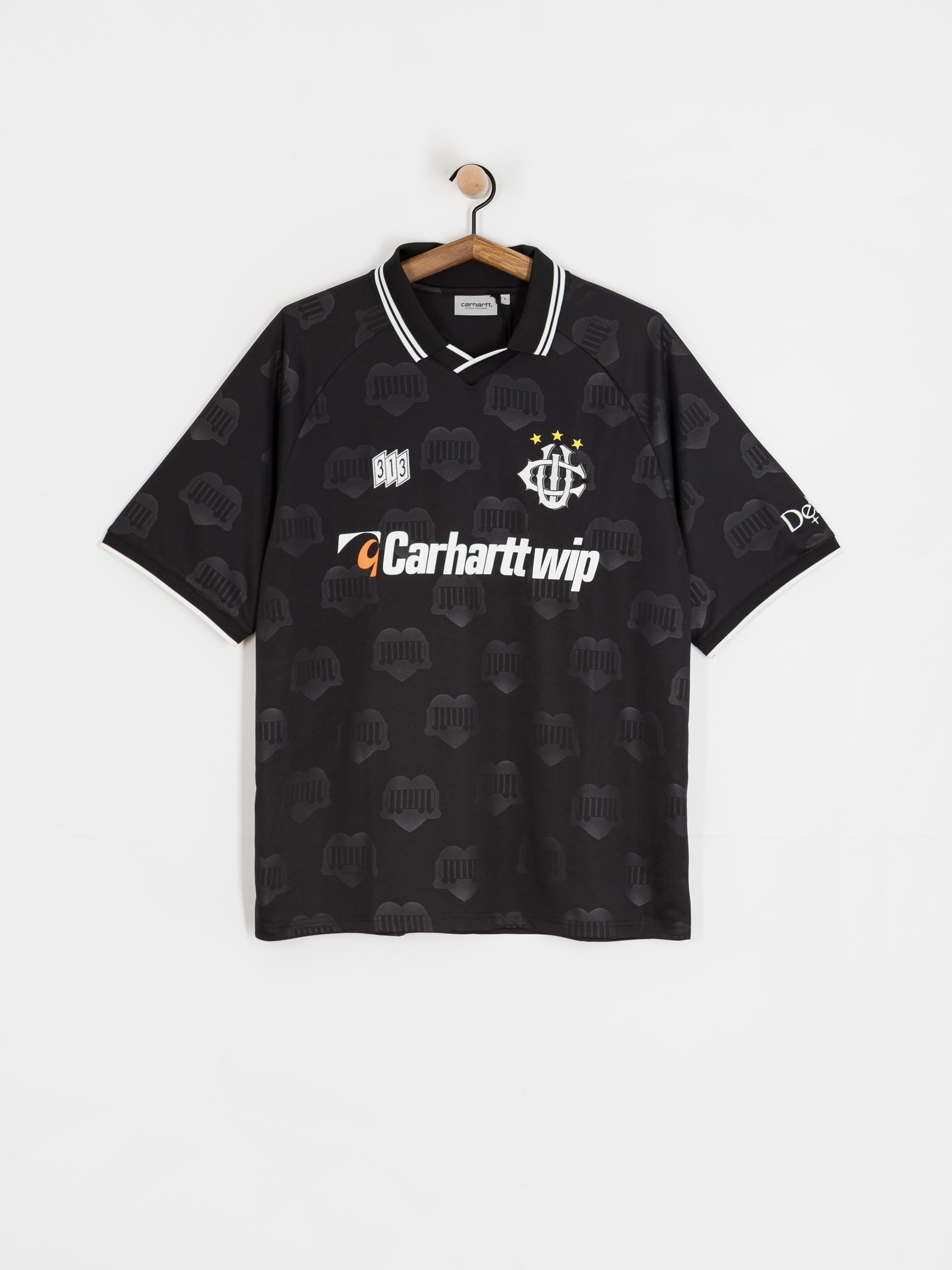 Carhartt WIP Hartts Football Póló (heart train jacquard/black)