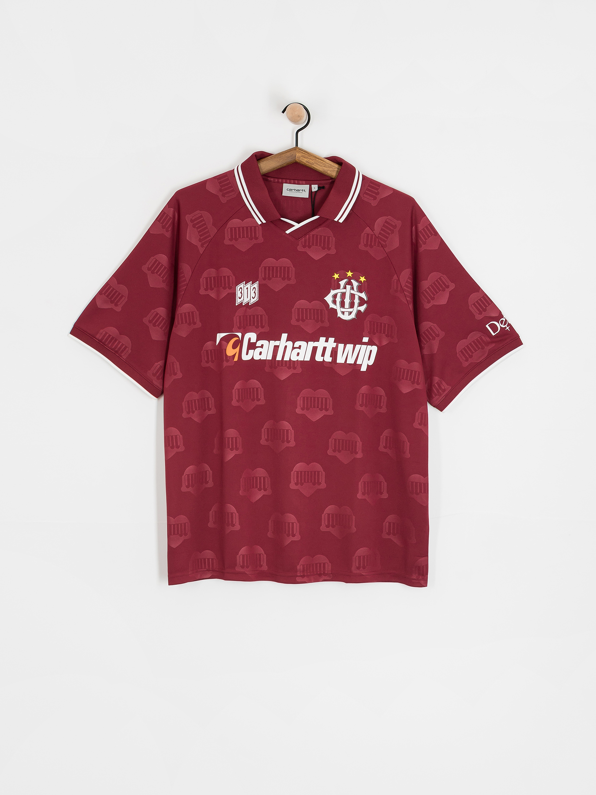 Carhartt WIP Hartts Football Póló (heart train jacquard/mulberry)