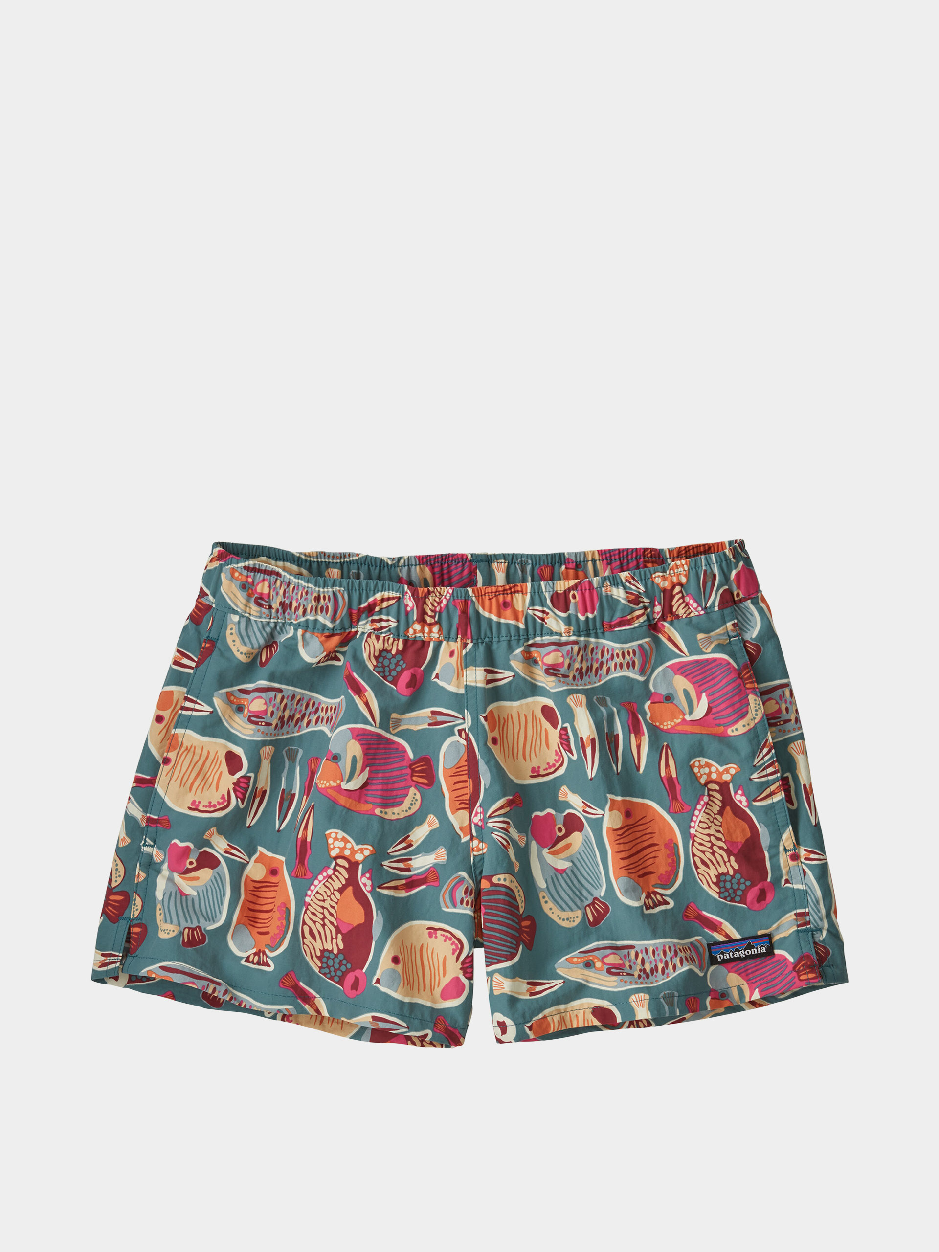 Rövidnadrág Patagonia Barely Baggies 2 1/2 in Wmn (wrasse/wetland blue)