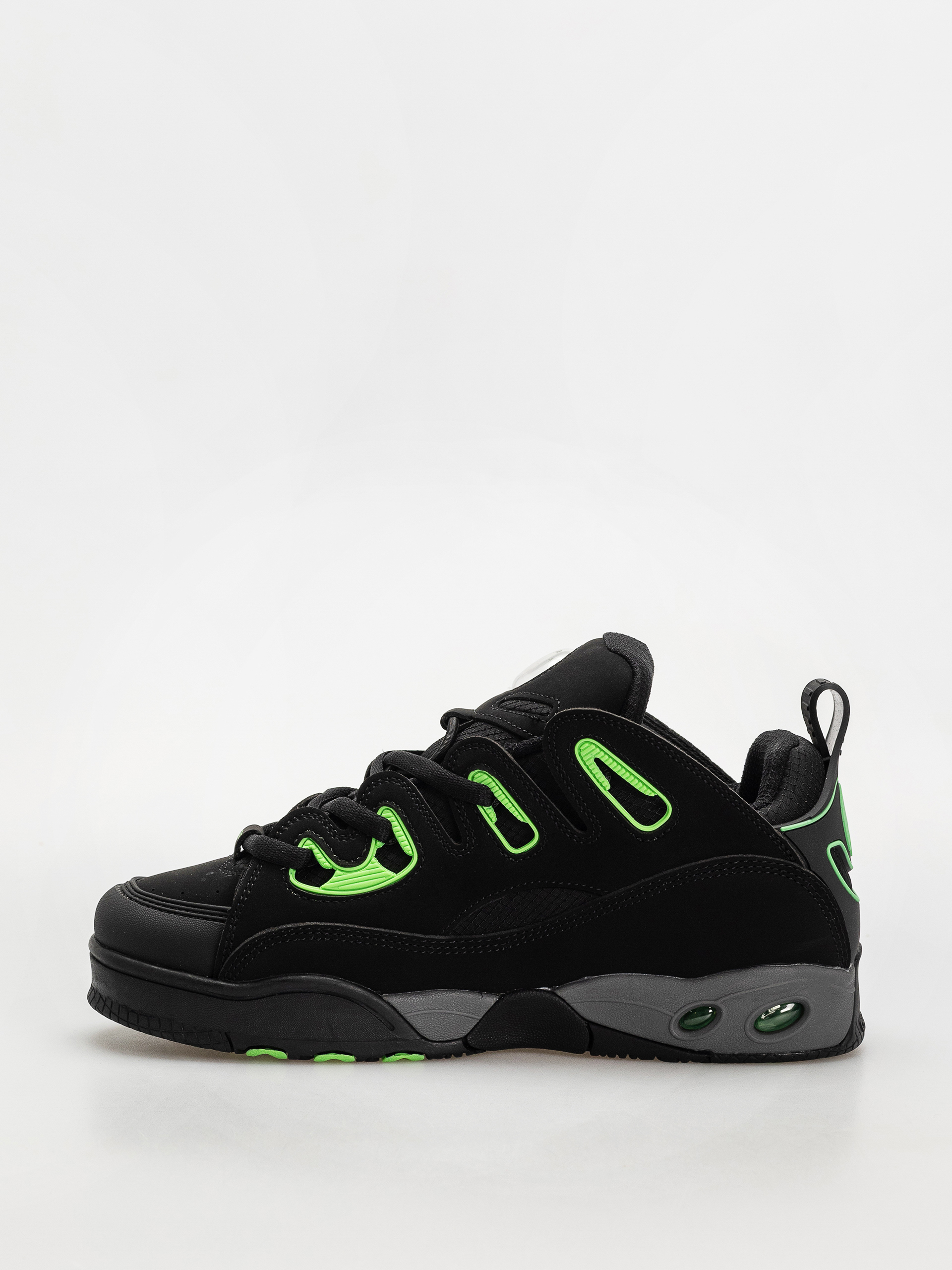 Osiris D3 E Cipők (black/charcoal/green)