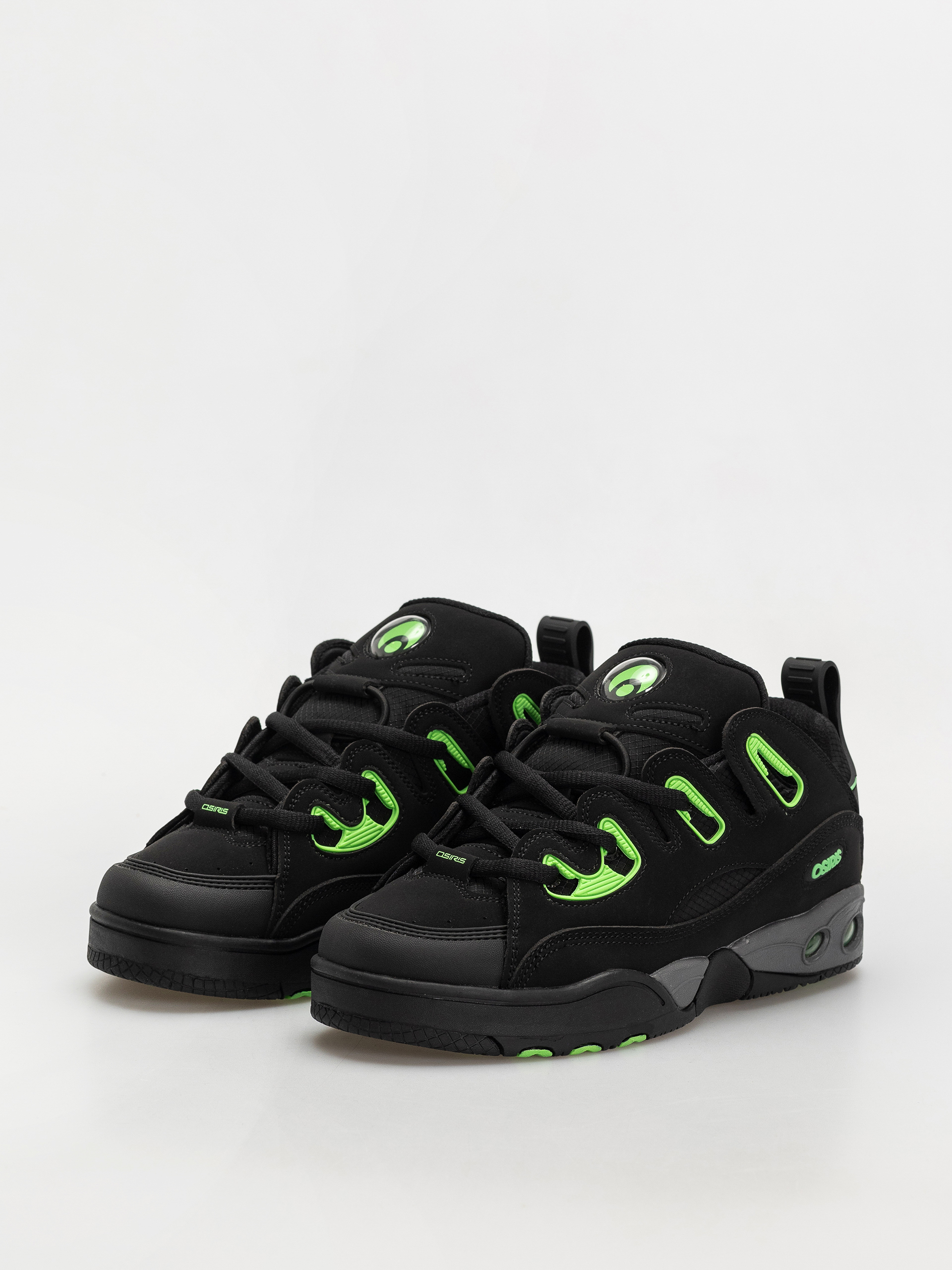 Osiris D3 E Cipők (black/charcoal/green)