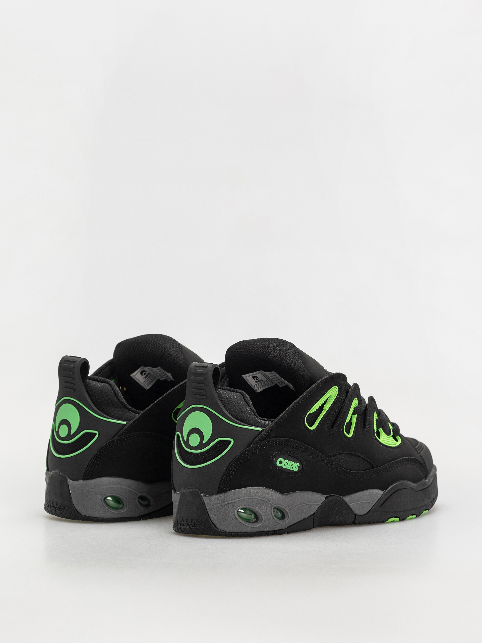 Osiris D3 E Cipők (black/charcoal/green)
