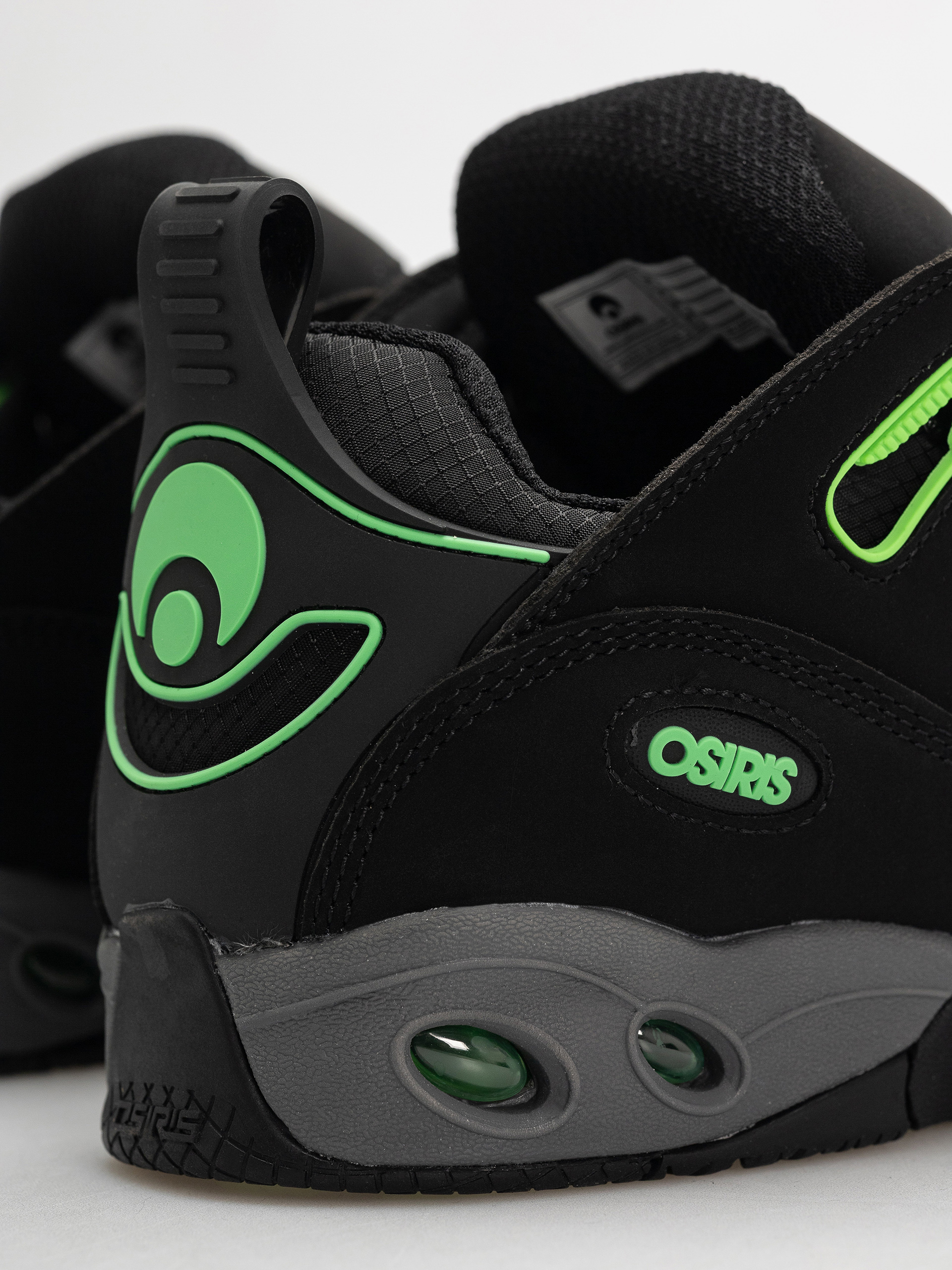 Osiris D3 E Cipők (black/charcoal/green)