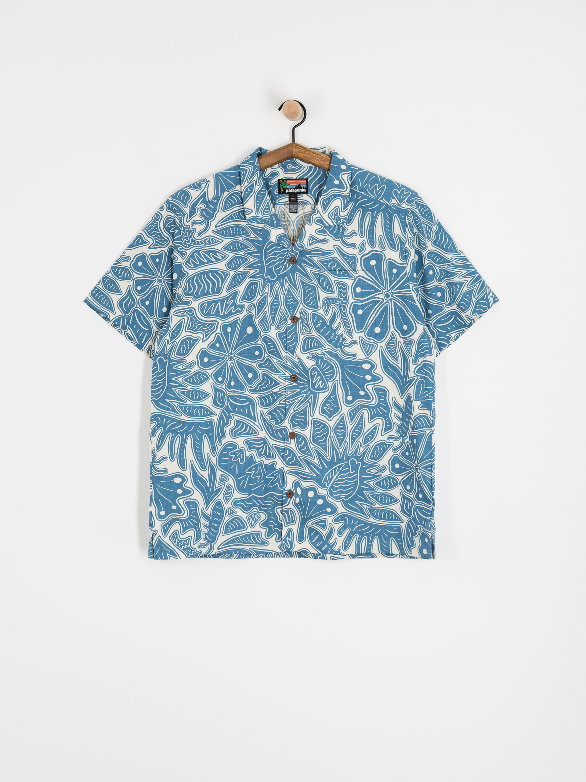 Patagonia Tidal Threads Camp Ing (bees and flowers/still blue)