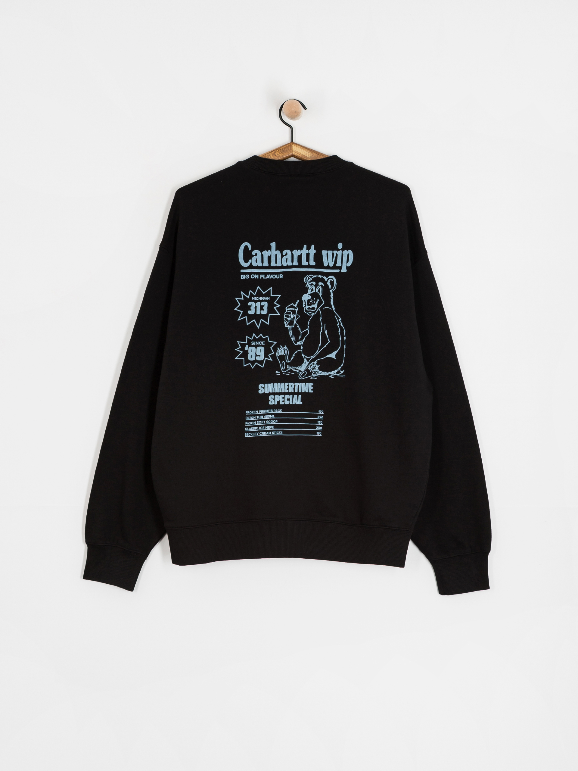 Pulóver Carhartt WIP Catalogue (black/bluebird)