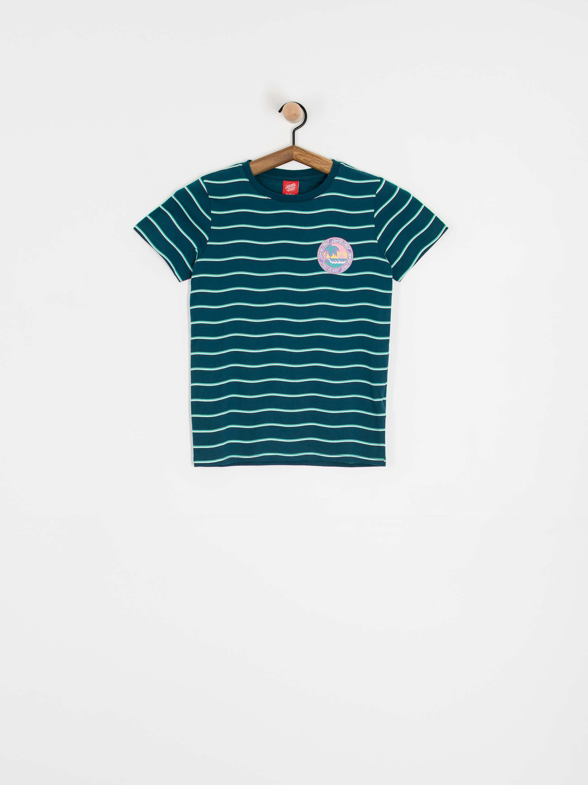 Santa Cruz Paradise Break JR Póló (tidal teal wave stripe)