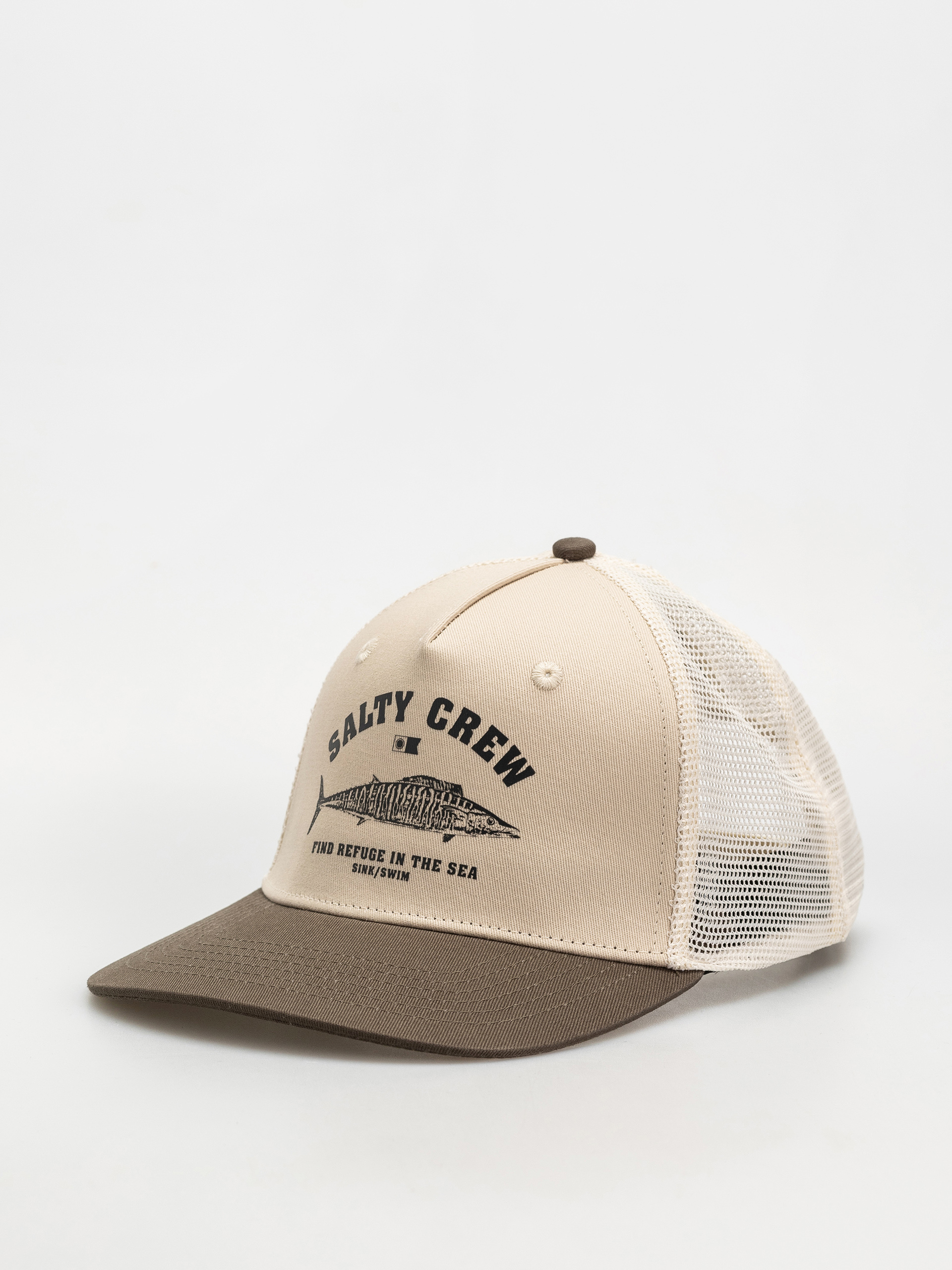 Salty Crew Wahoo Stamp Baseball sapka (oyster olive)