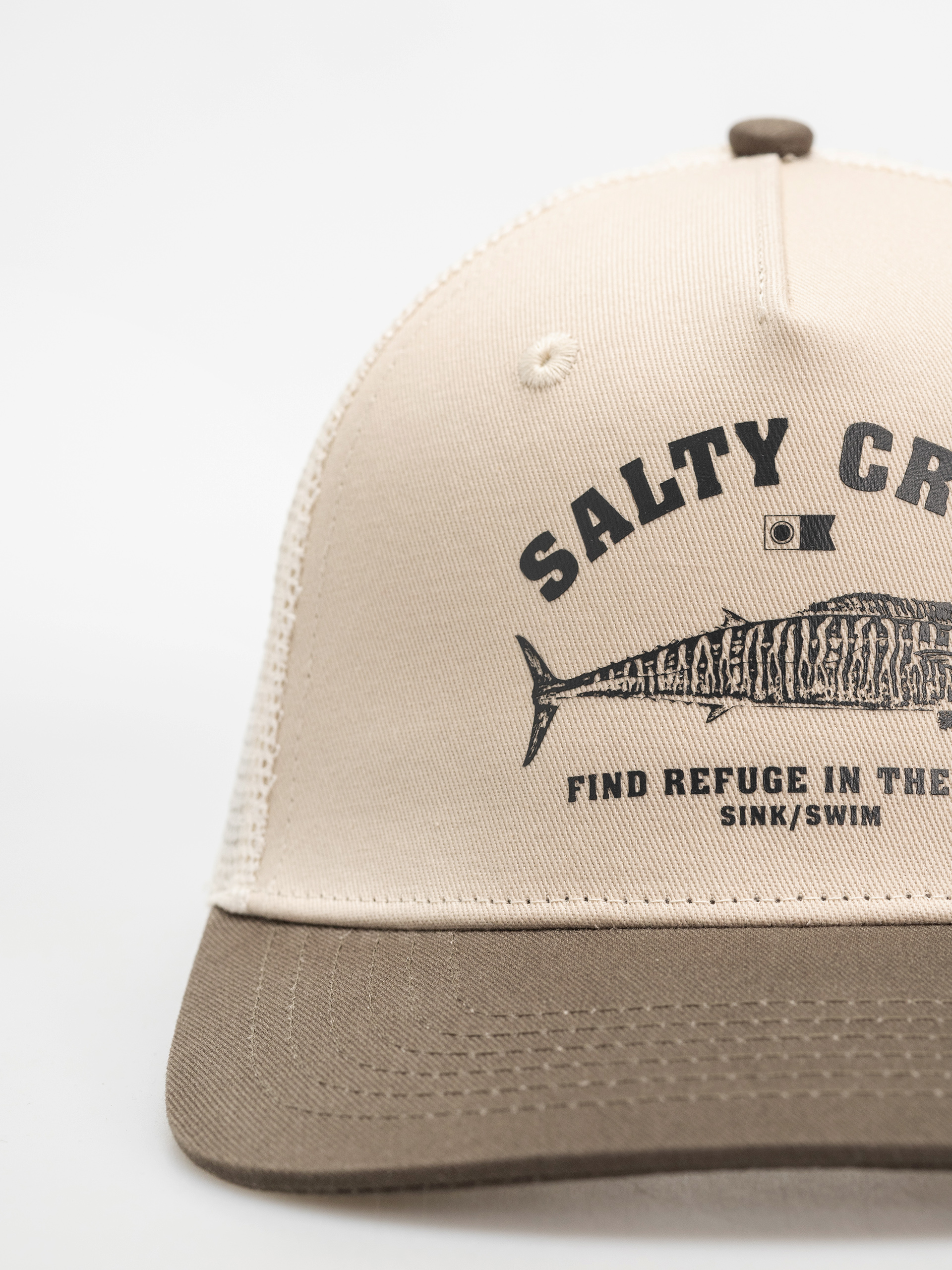 Salty Crew Wahoo Stamp Baseball sapka (oyster olive)