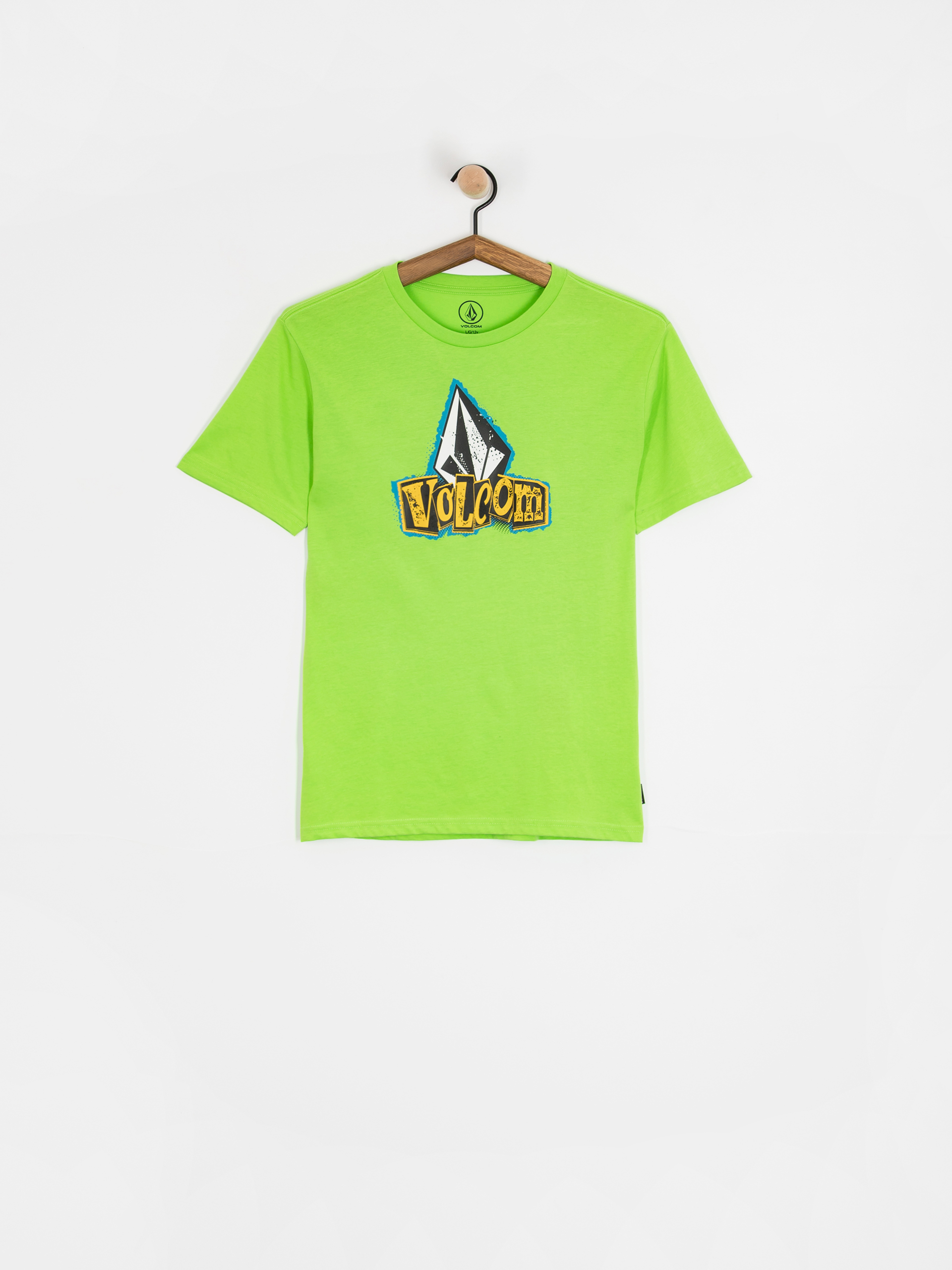 Volcom Sticker Stamp JR Póló (electric green)