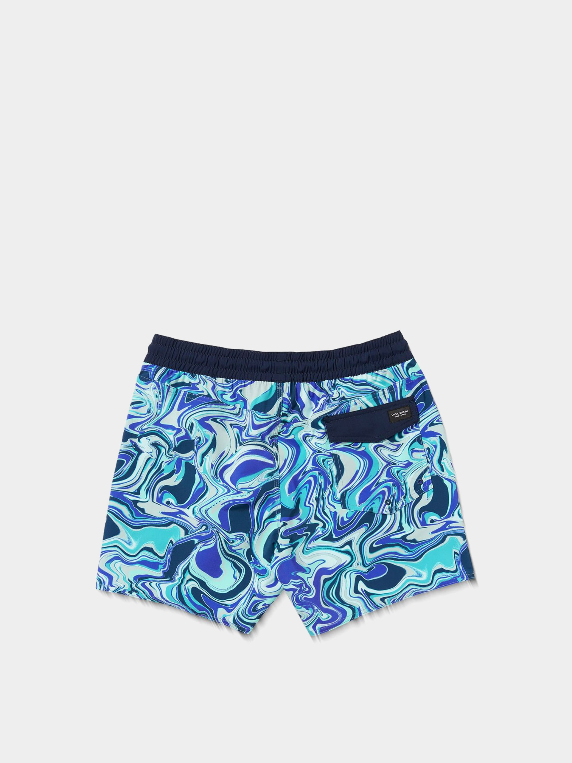 Volcom Lido Print Trunk 16 Rövidnadrág (navy)