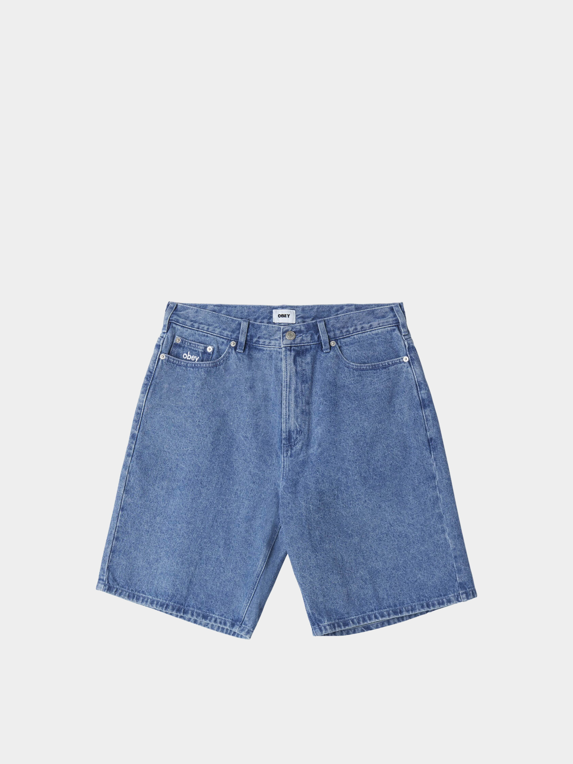 OBEY Bigwig Baggy Denim Rövidnadrág (light indigo)