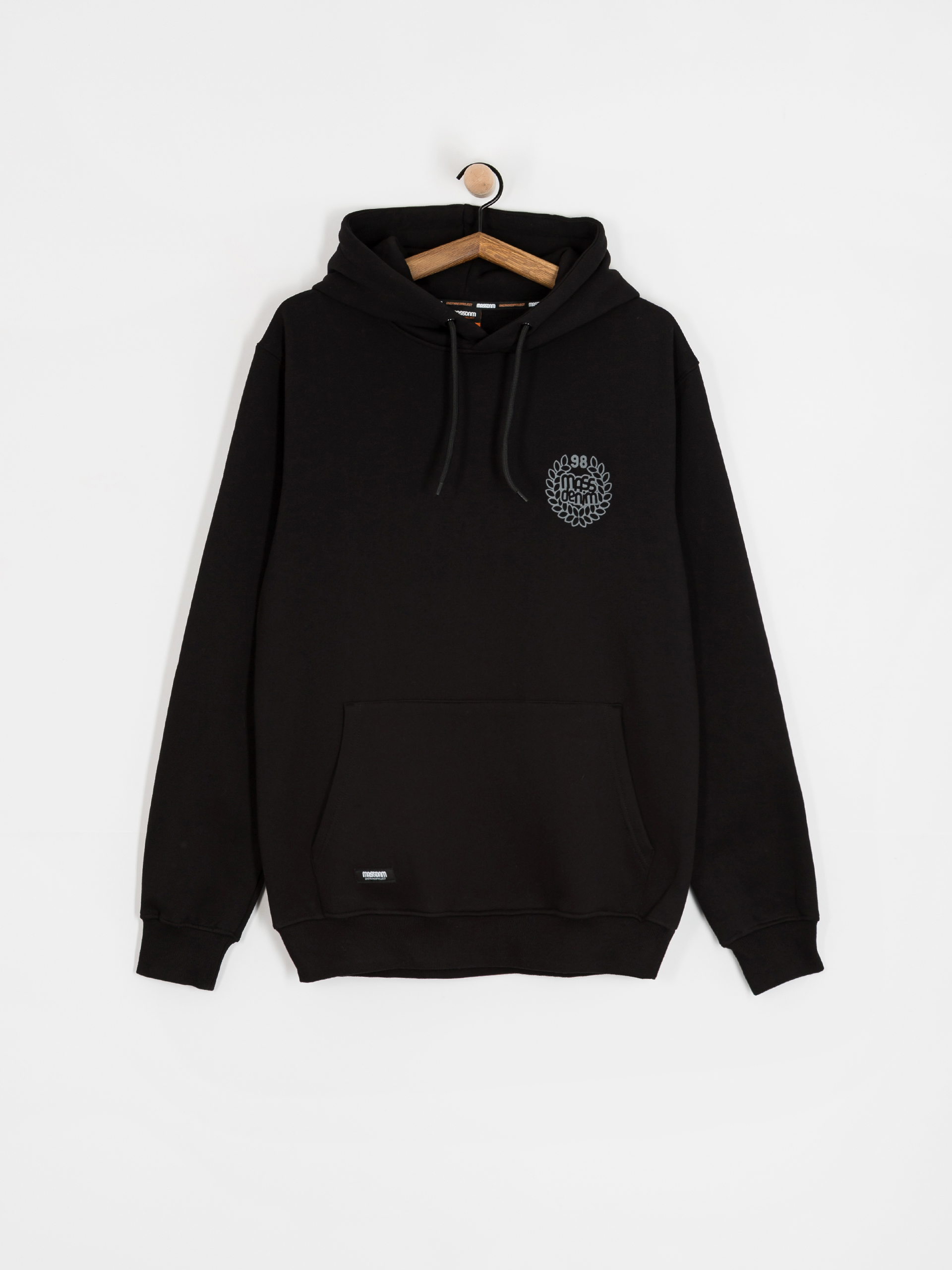 MassDnm Base Back HD Kapucnis pulóver (black)