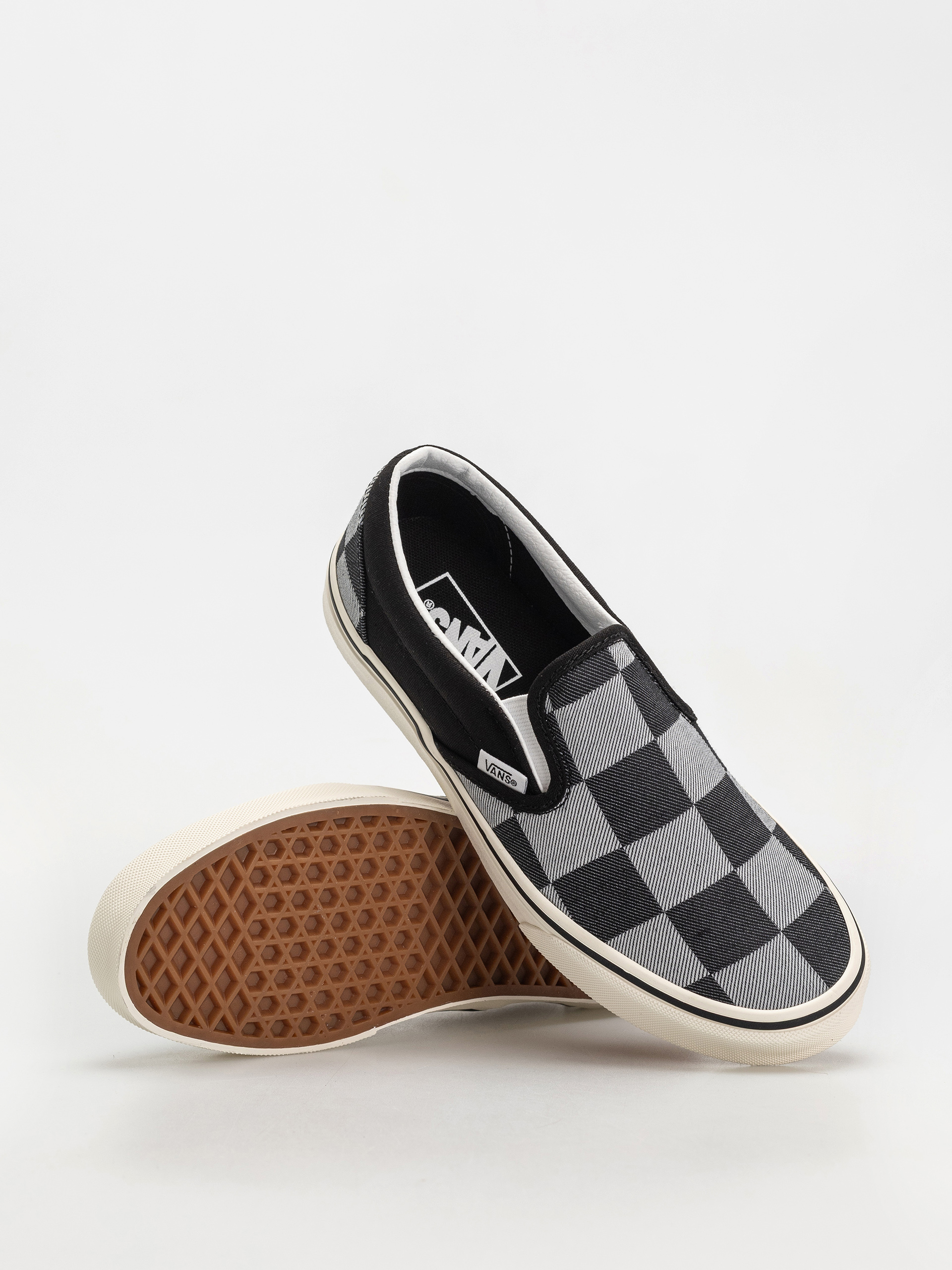 Vans Classic Slip On Cipők (mono checkerboard black)