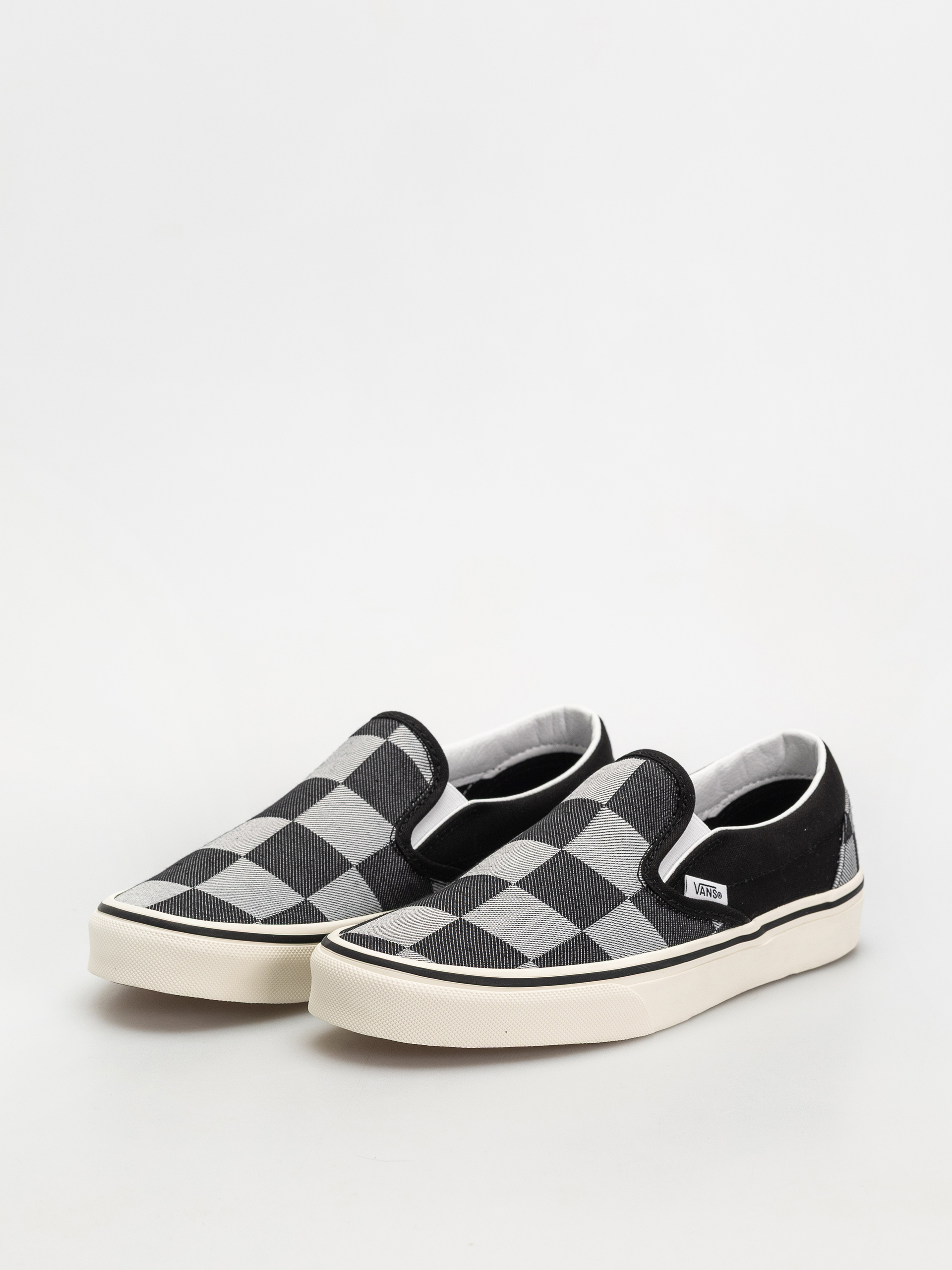 Vans Classic Slip On Cipők (mono checkerboard black)