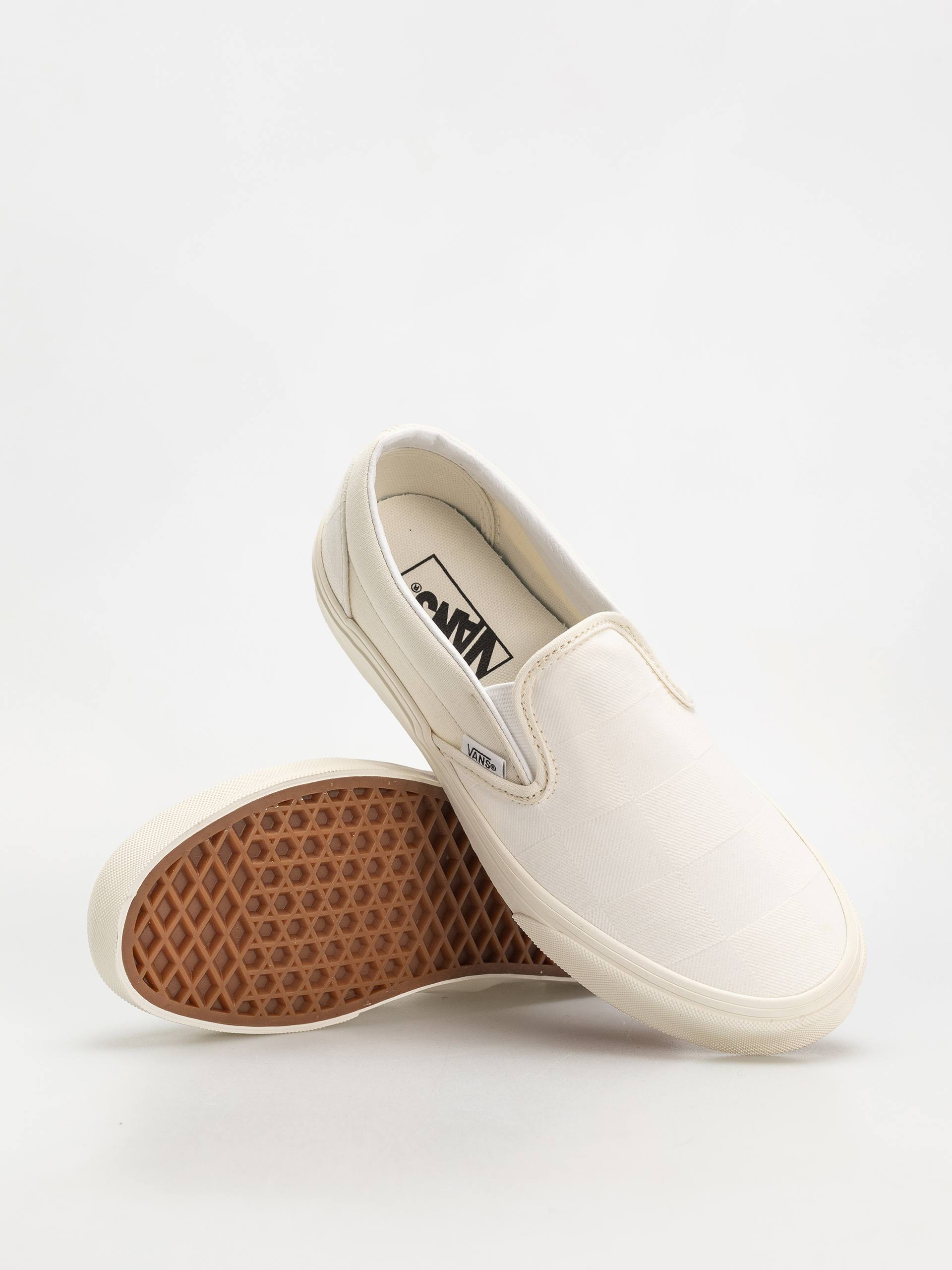 Vans Classic Slip On Cipők (mono checkerboard white)