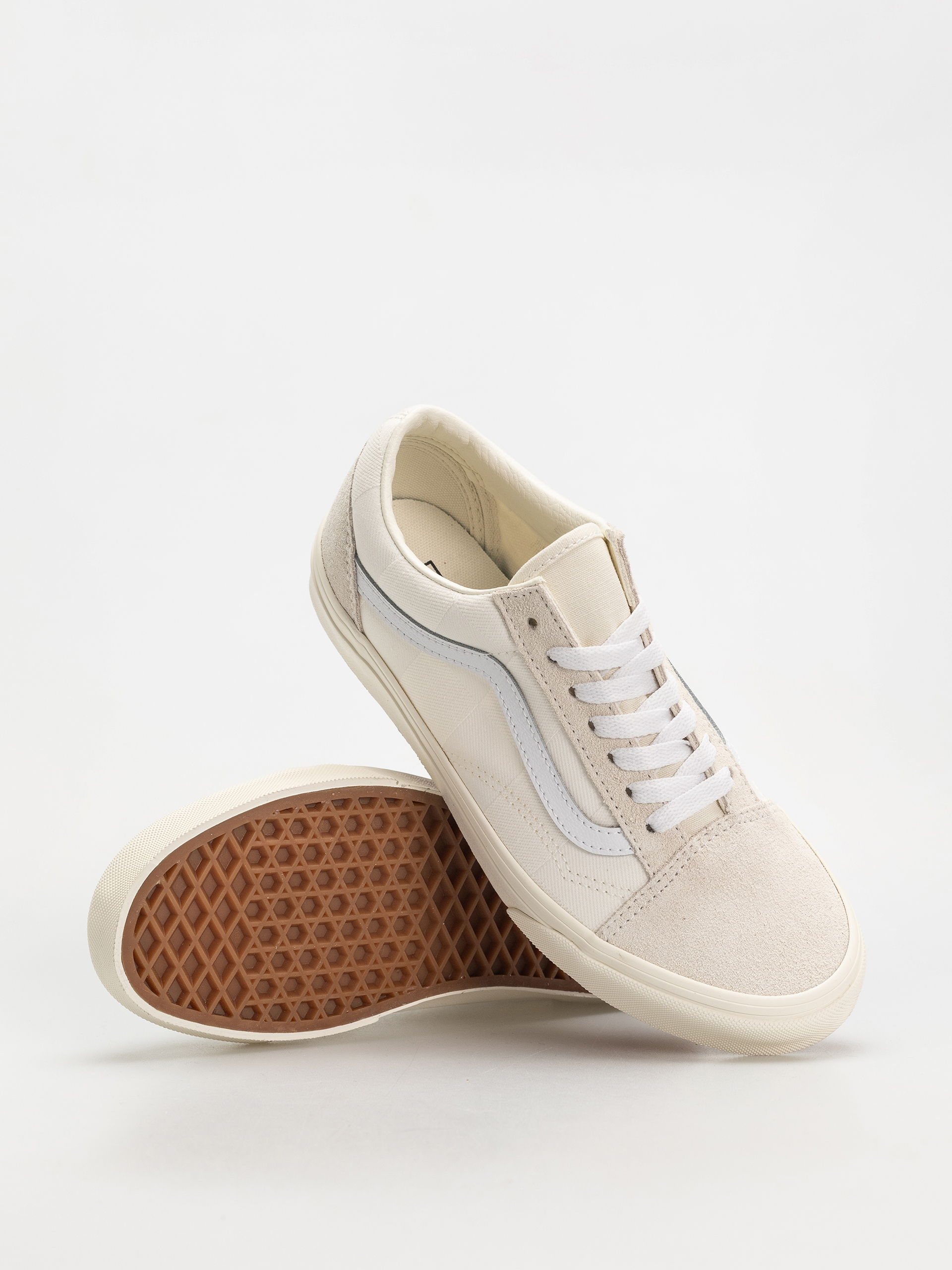 Vans Old Skool Cipők (mono checkerboard white)