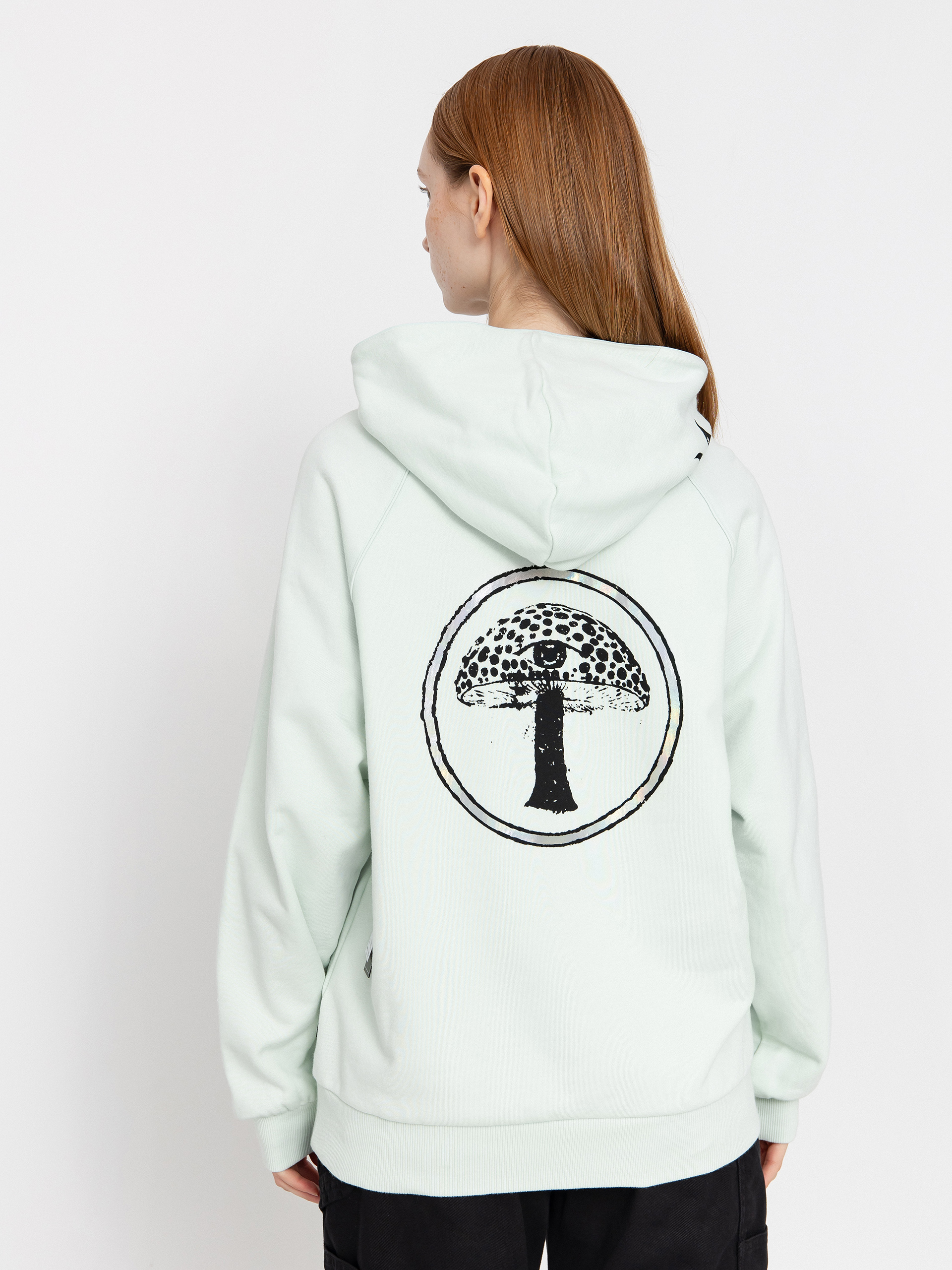 Kapucnis pulóver Volcom Fa Filip Rygalski HD Wmn (cloud blue)