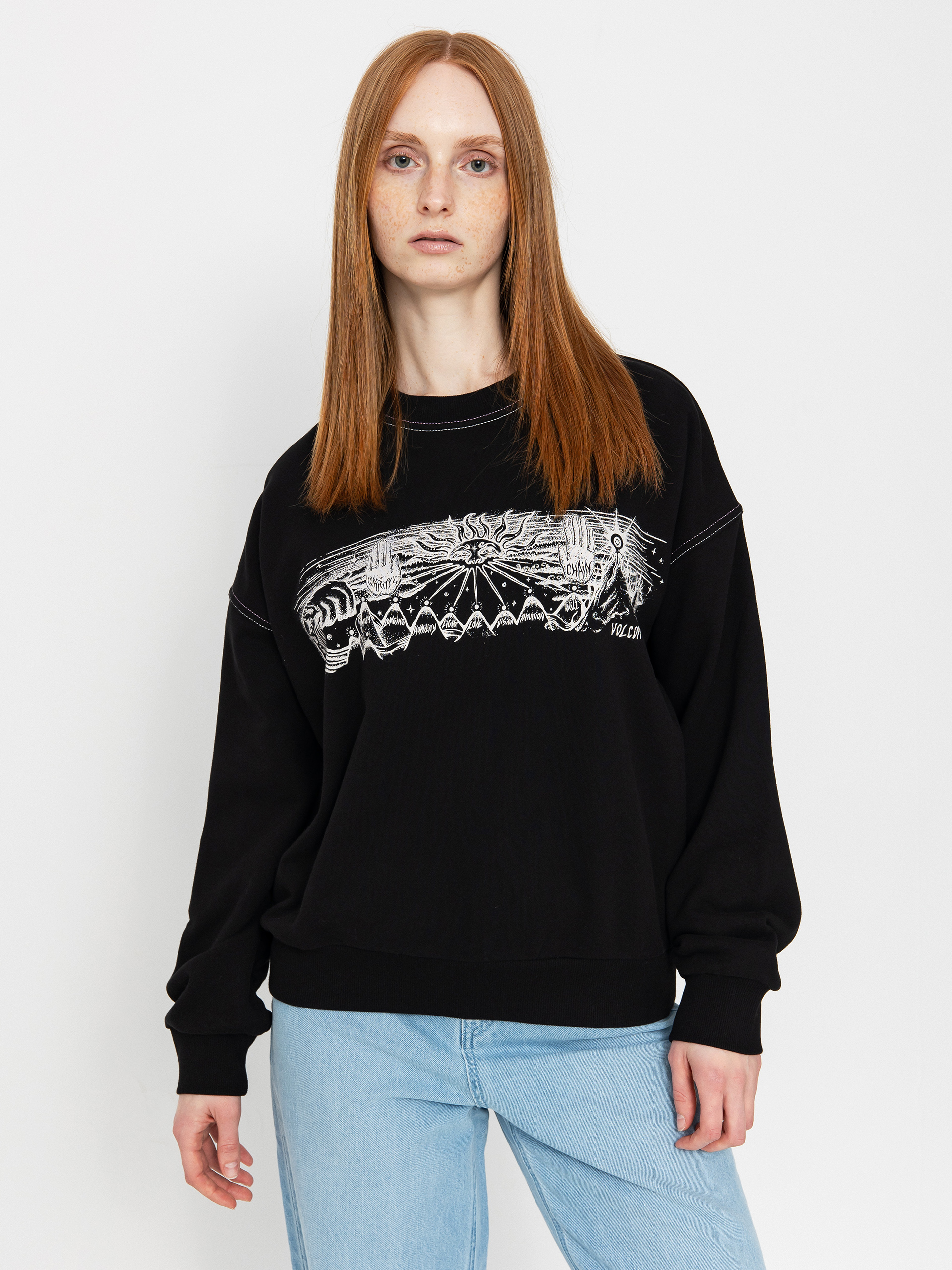 Pulóver Volcom Fa Alix Crew Wmn (black)