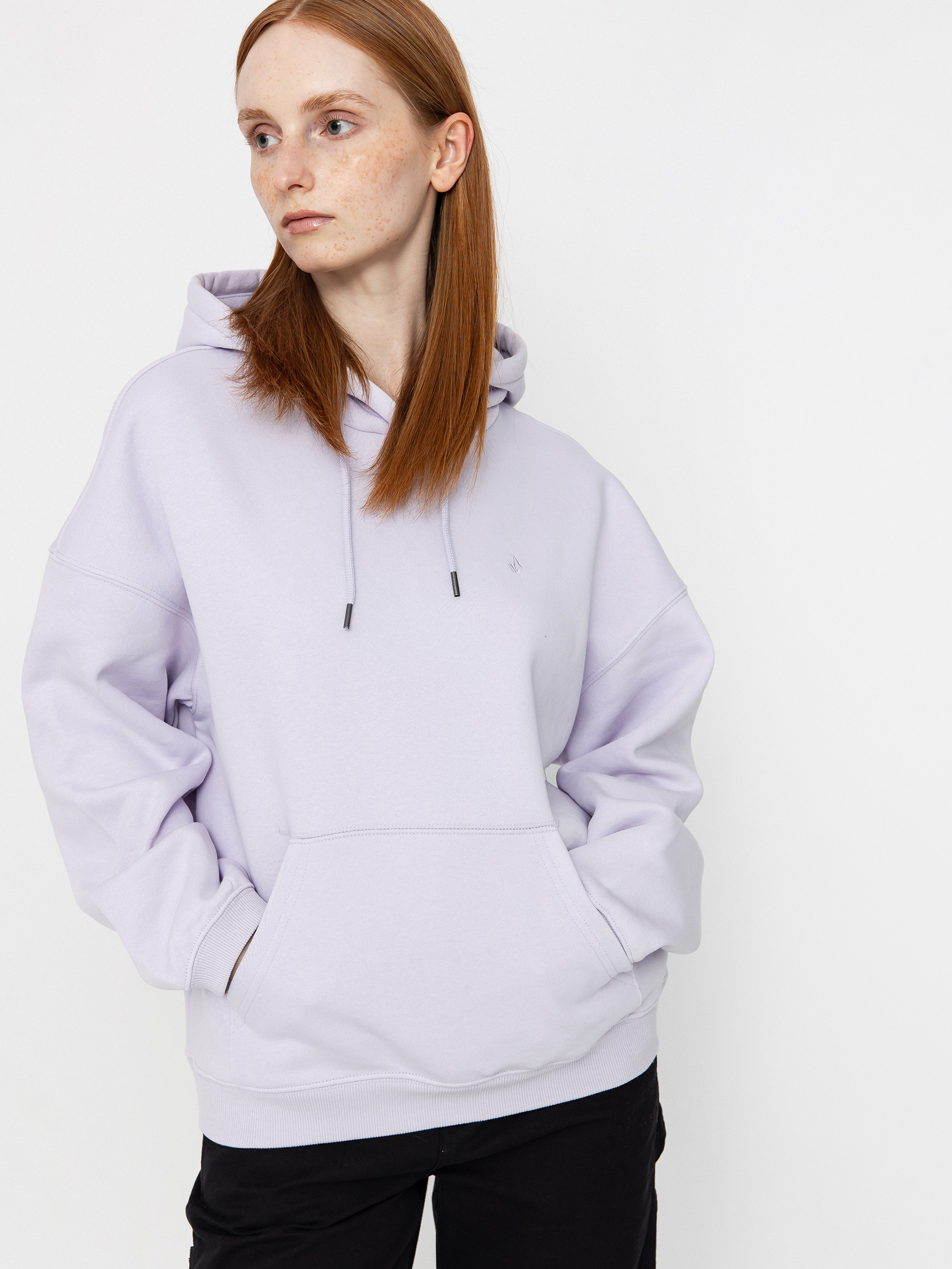 Kapucnis pulóver Volcom Stone Heart Up HD Wmn (dusty lavender)