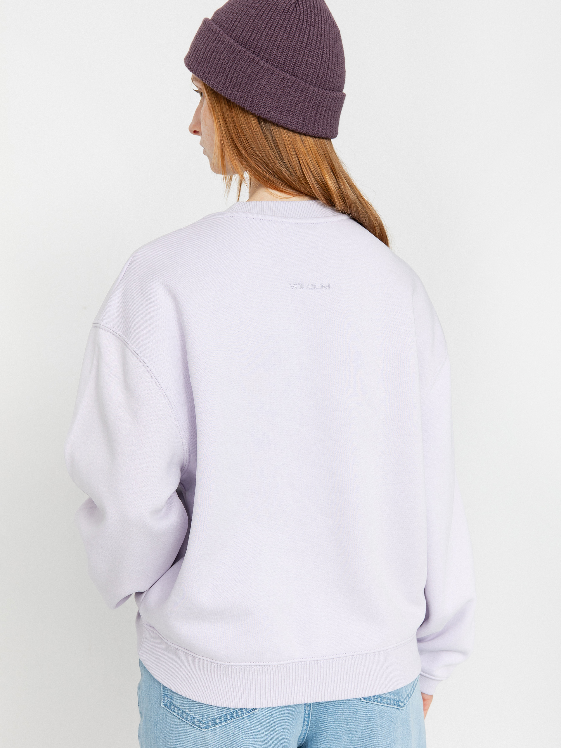 Pulóver Volcom Stone Heart Up Crew Wmn (dusty lavender)
