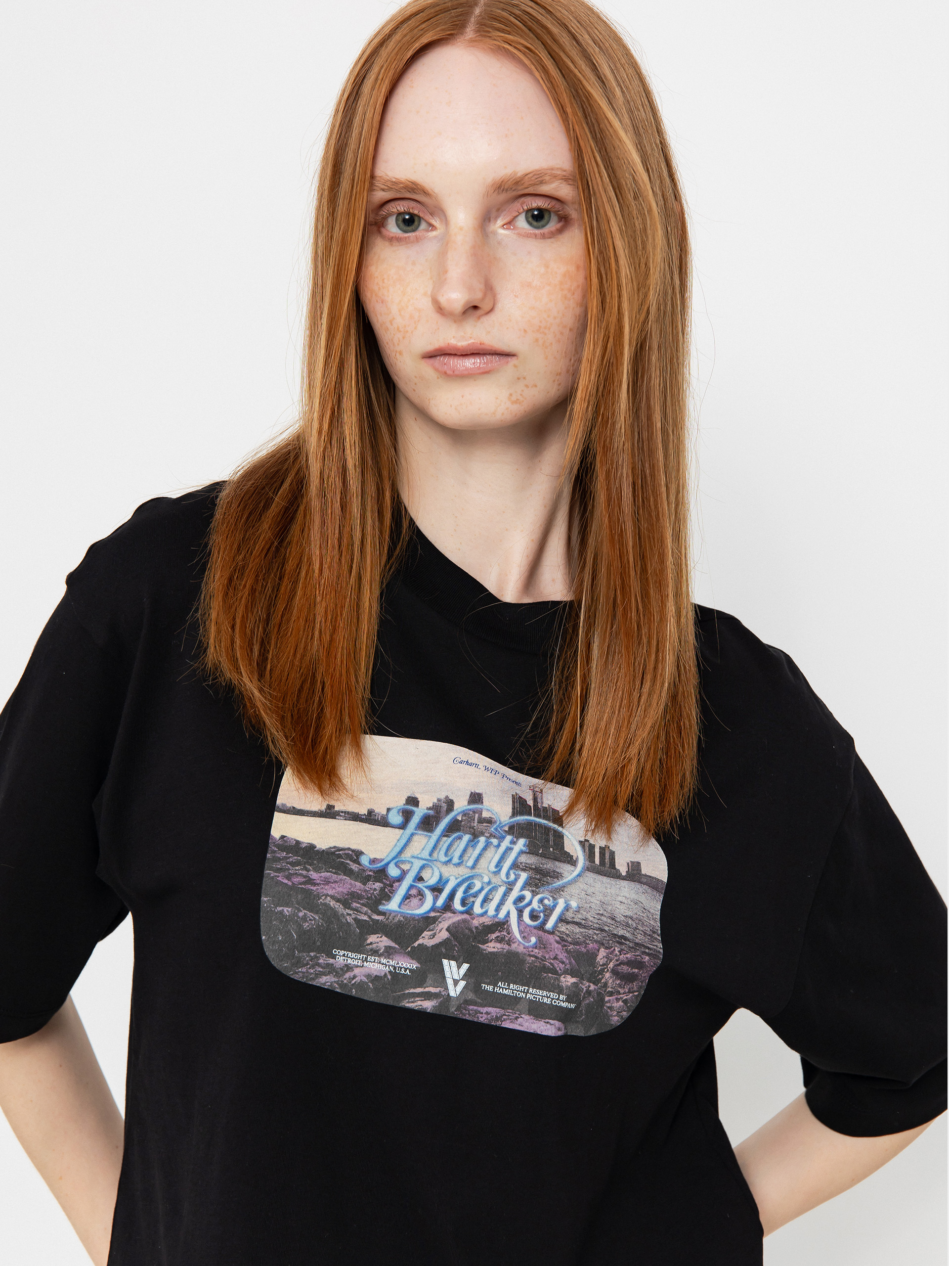 Póló Carhartt WIP Greatest Flicks Wmn (black)