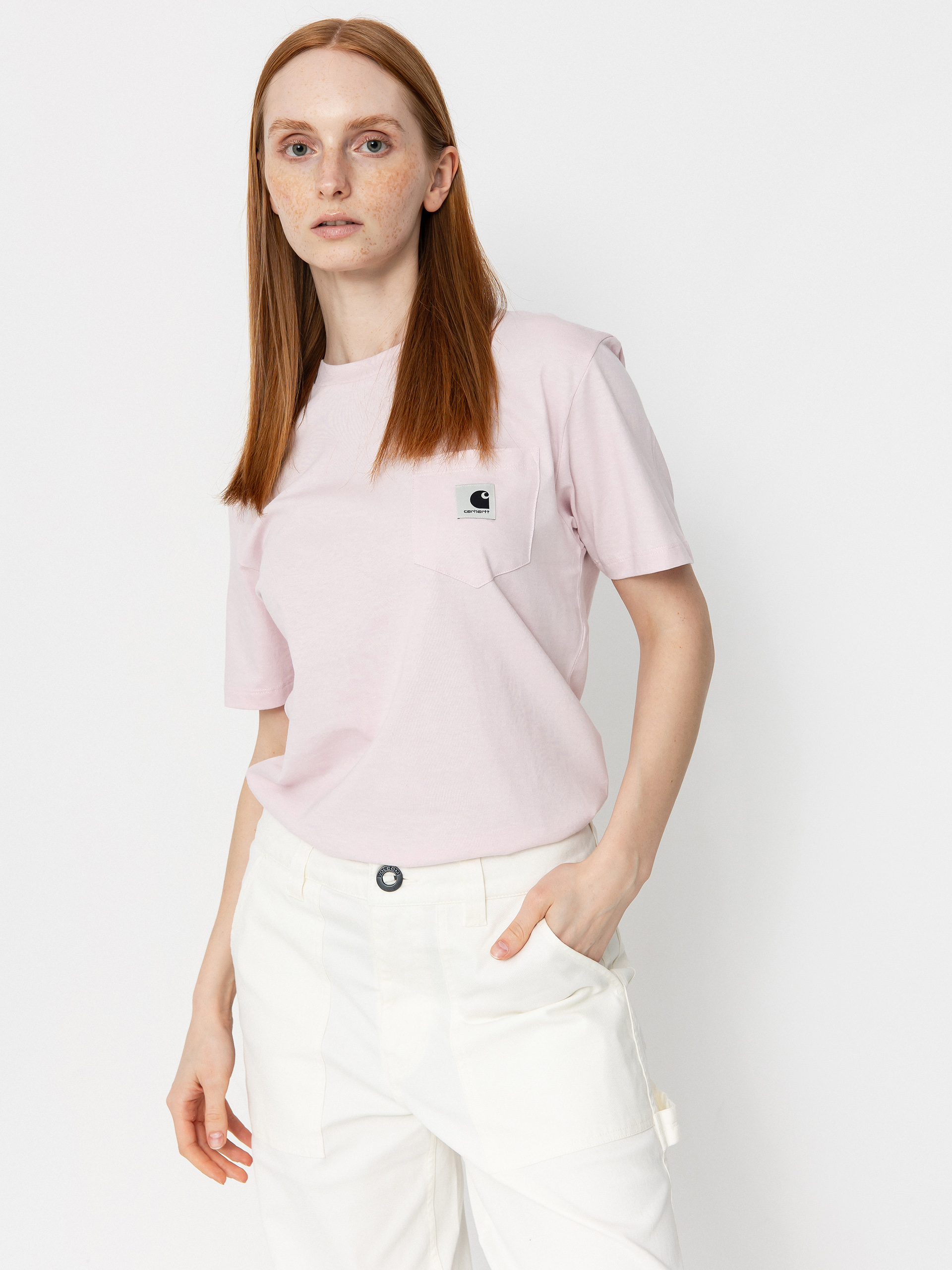 Carhartt WIP Pocket Wmn Pu00f3lu00f3 (air pink)