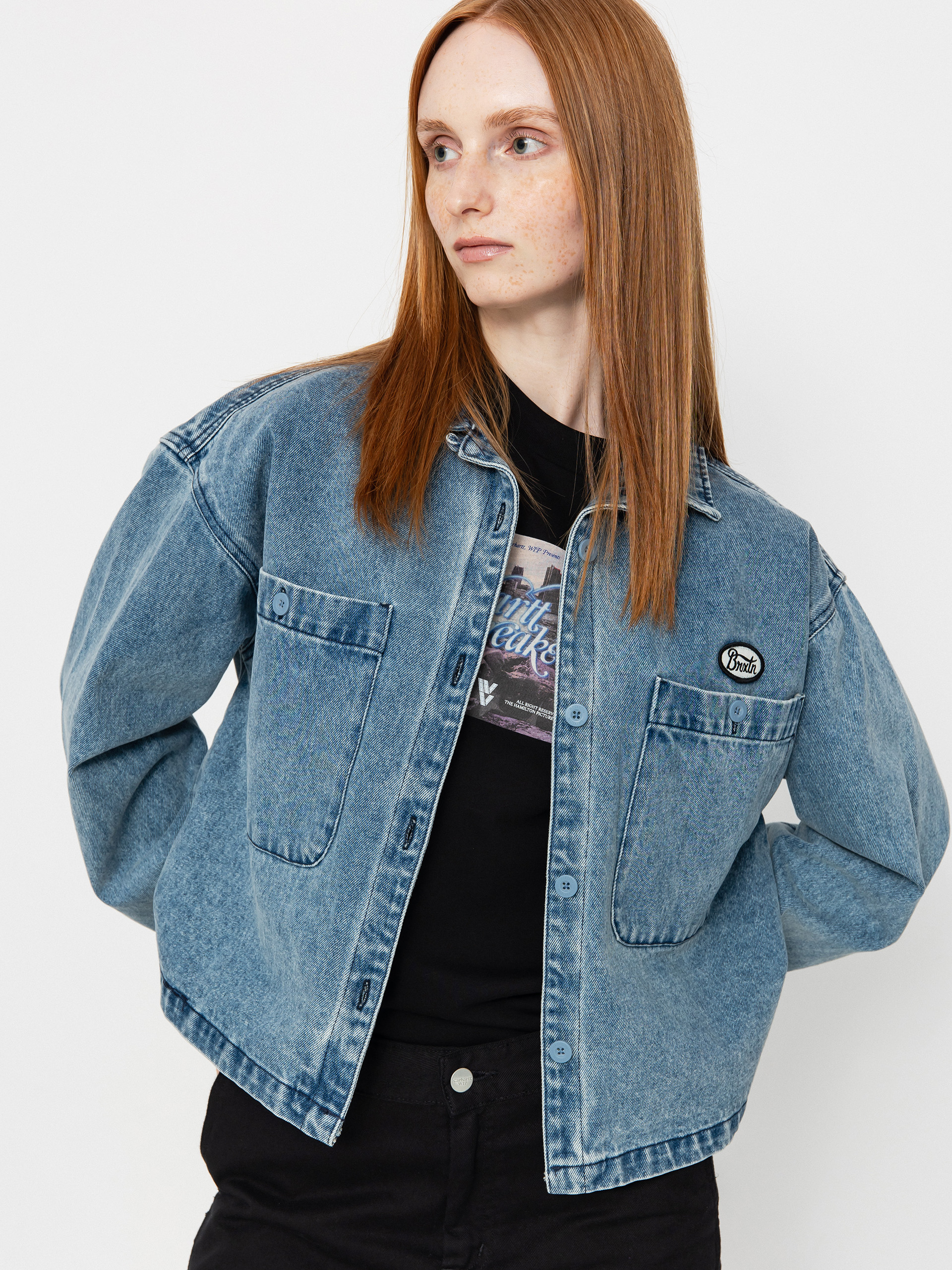 Brixton Utopia Overshirt Wmn Ing (lt denim)