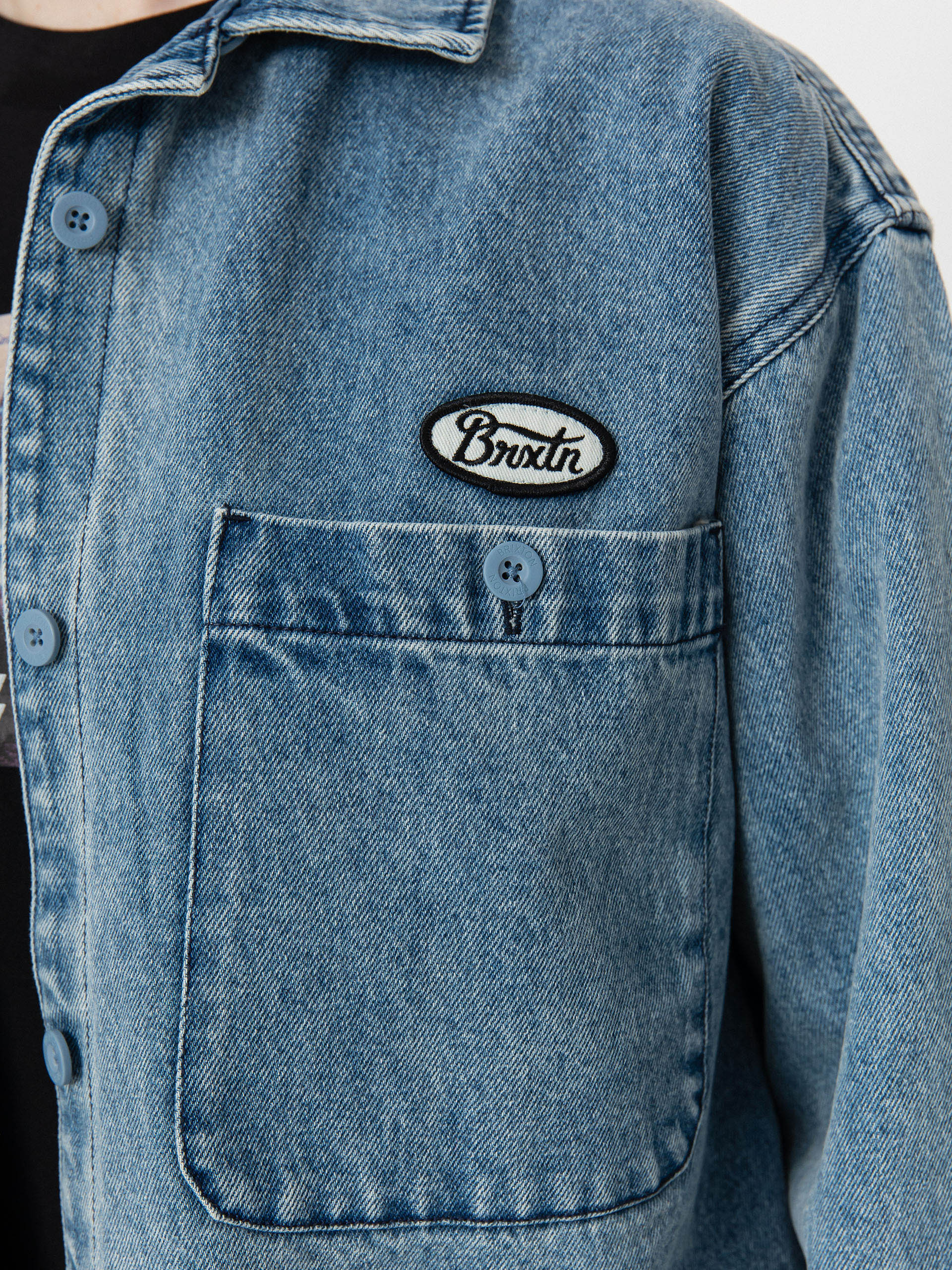 Brixton Utopia Overshirt Wmn Ing (lt denim)