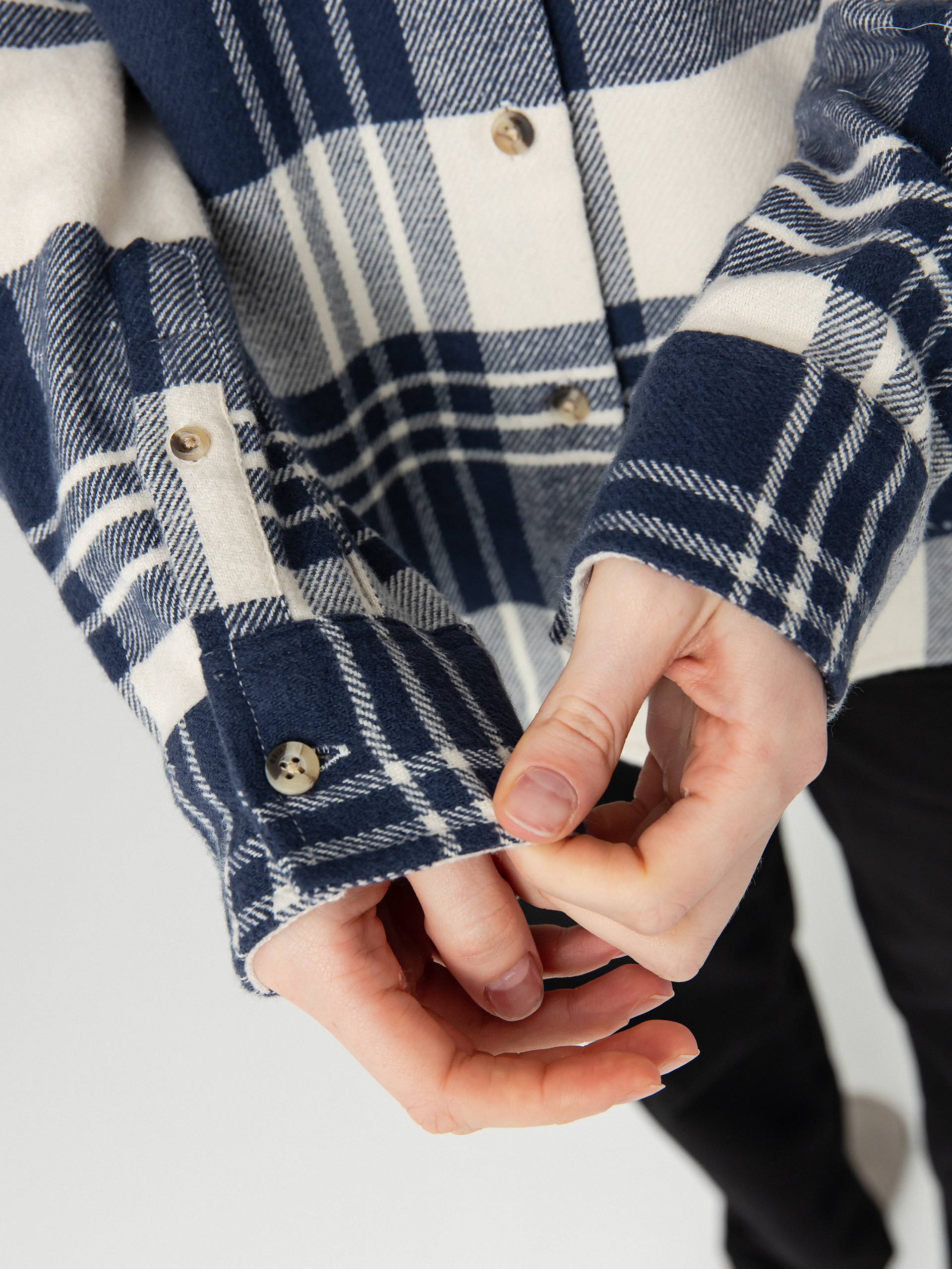 Brixton Bowery Classic Flannel Wmn Ing (azure blue/whitecap plaid)