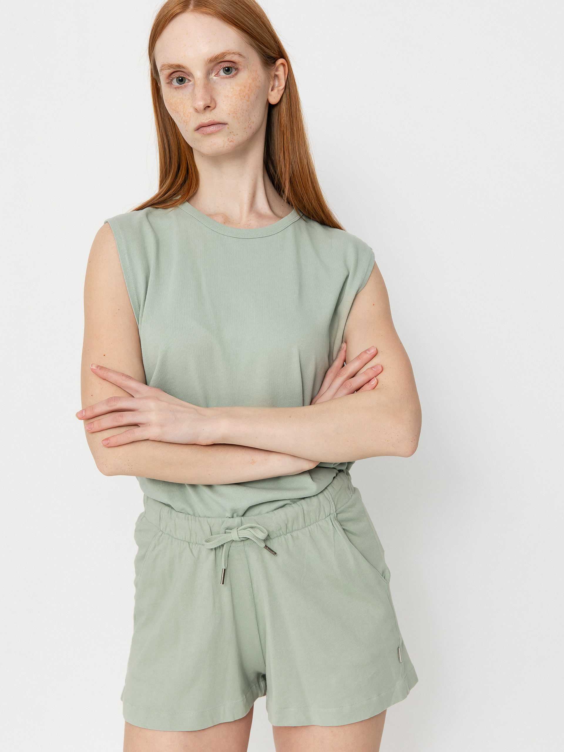 Brixton Carefree Organic Gd Muscle Tan Wmn Póló (sage green)