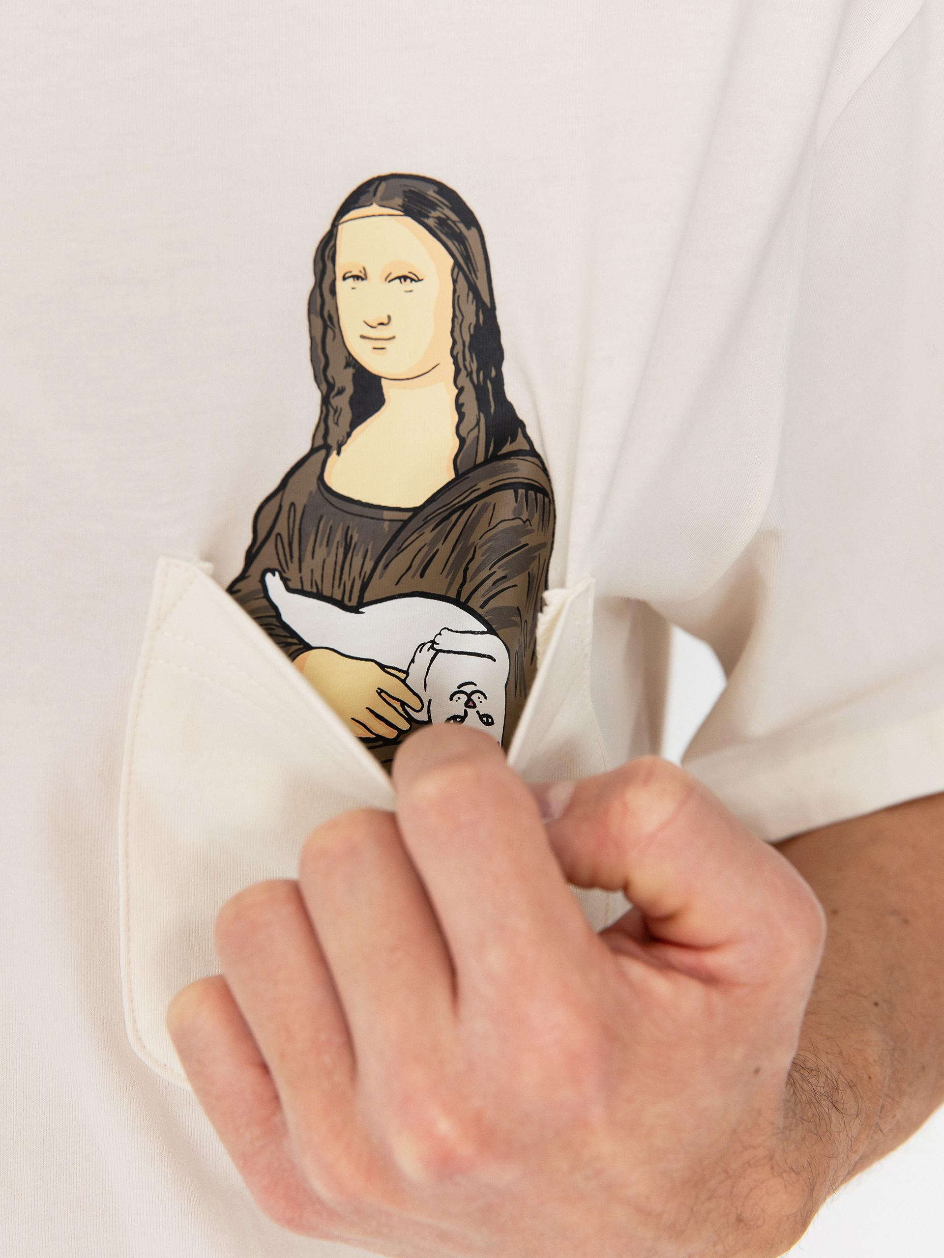 Póló RipNDip Nermalisa Pocket (bone)