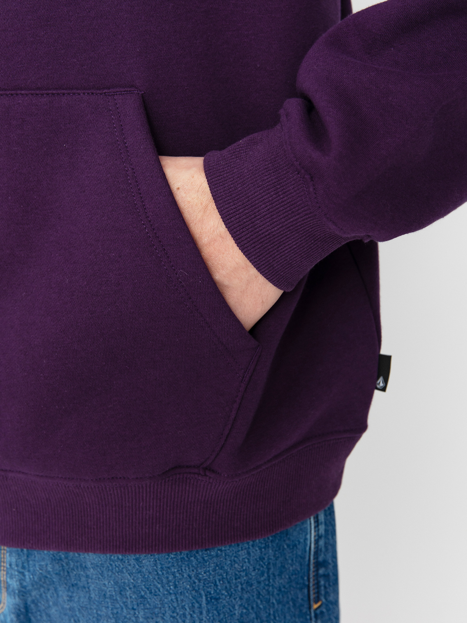 Kapucnis pulóver Volcom Single Stone HD (grape royale)