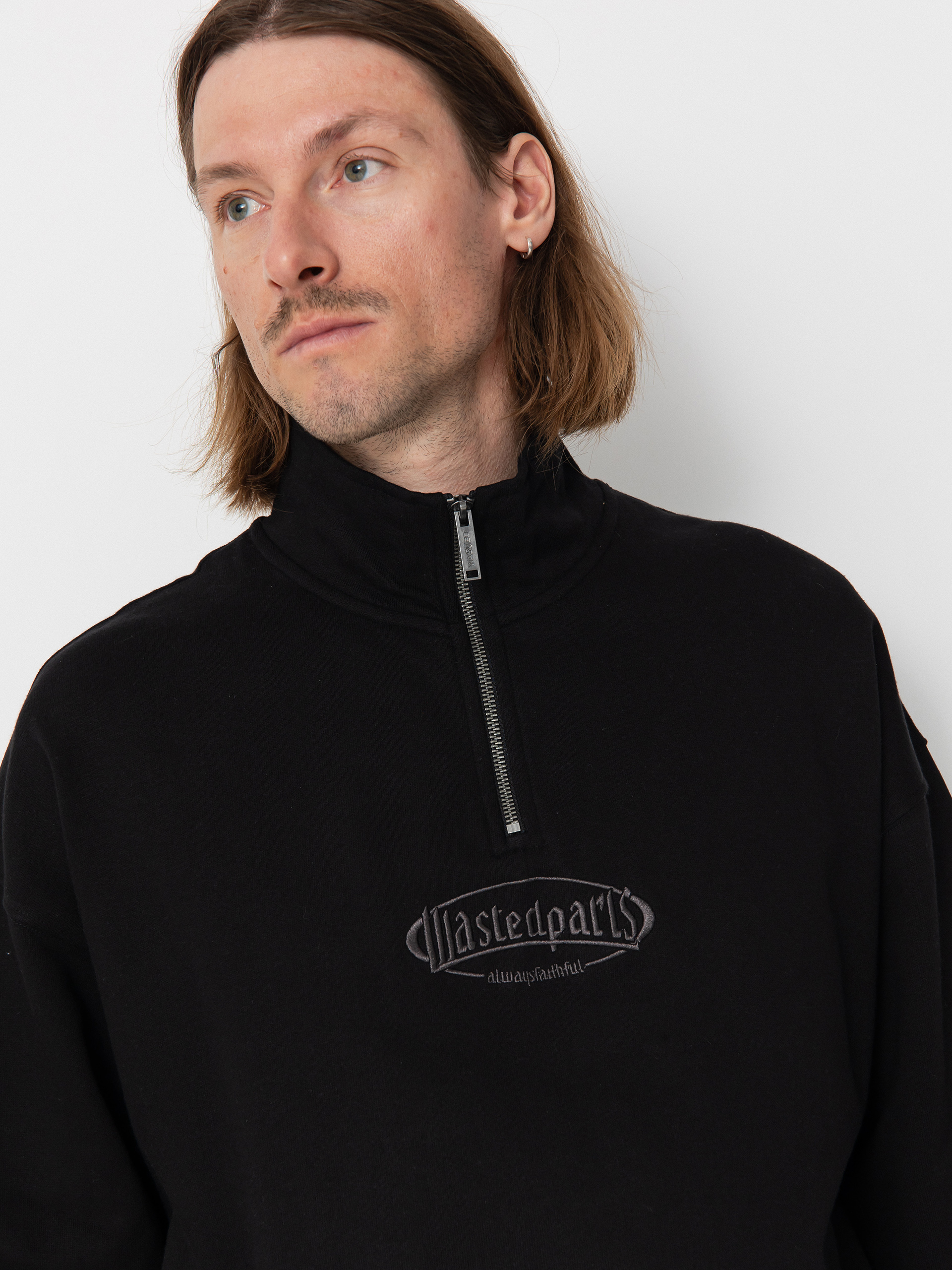 Wasted Paris Yard Boxy Funnel Pulóver (black)